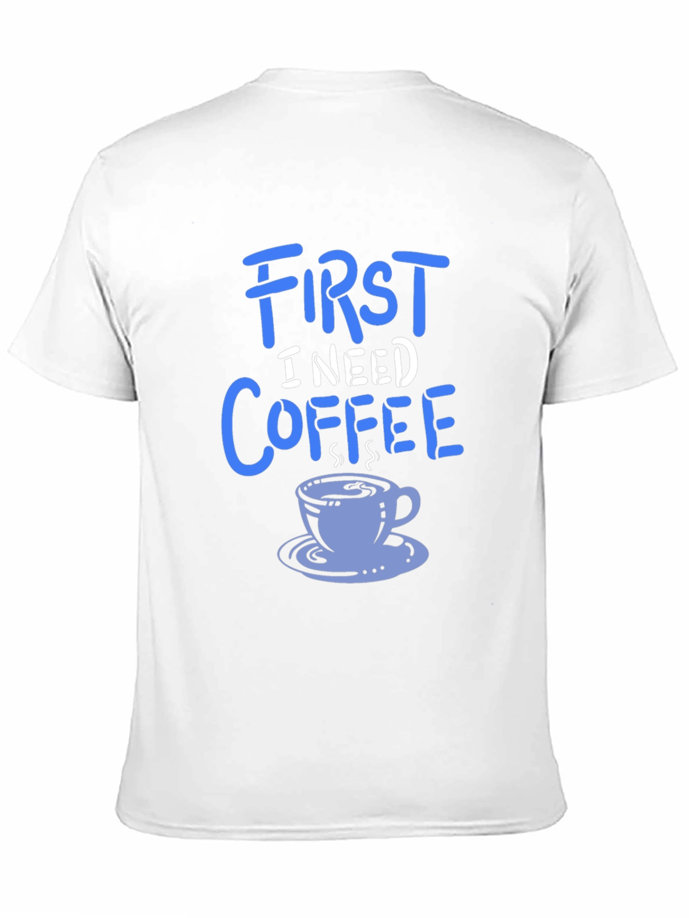Black First I Need Coffee Graphic Tee - Soft Cotton Blend view 11