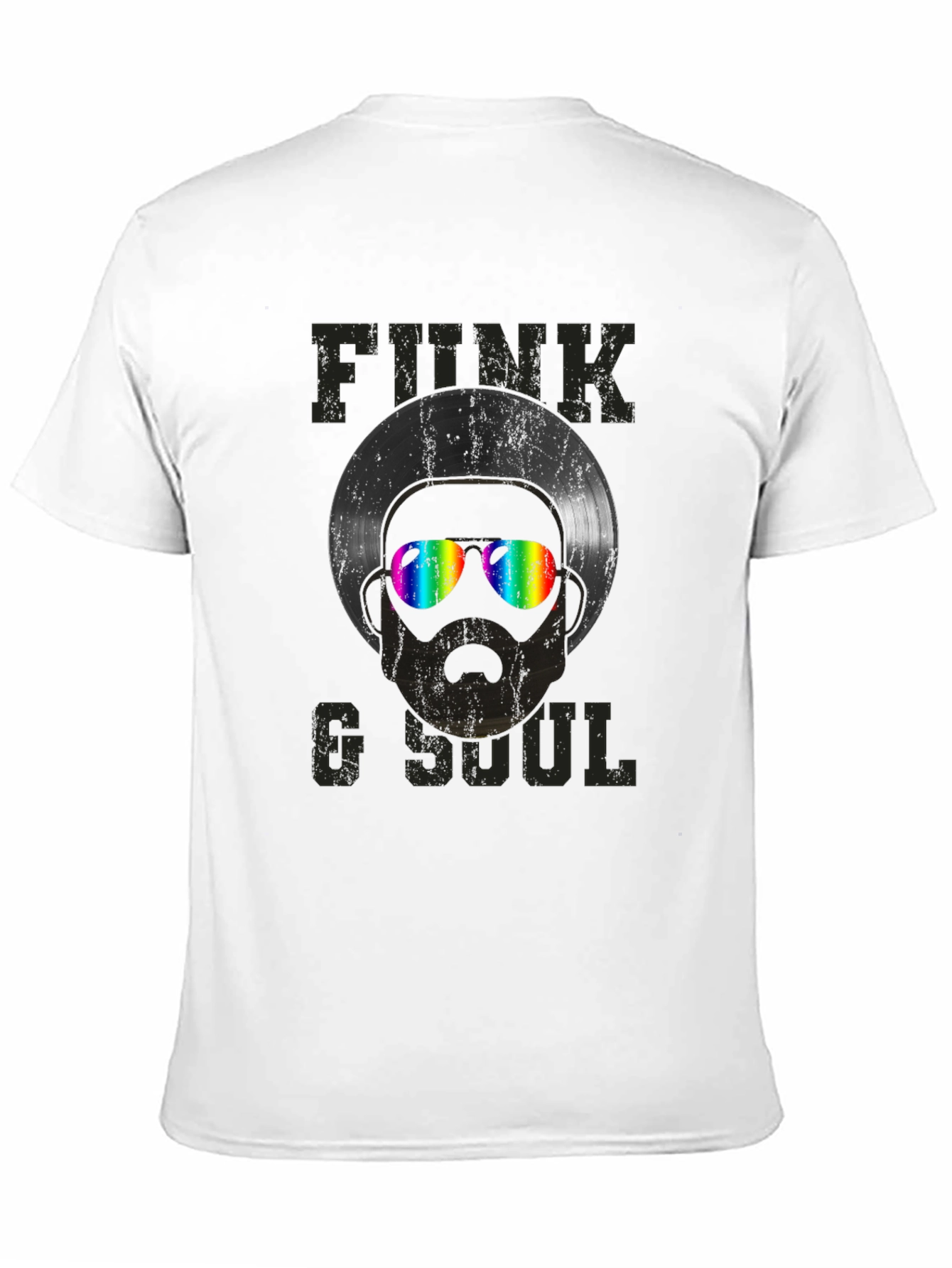 Black Funk & Soul Record Head Graphic Tee view 11