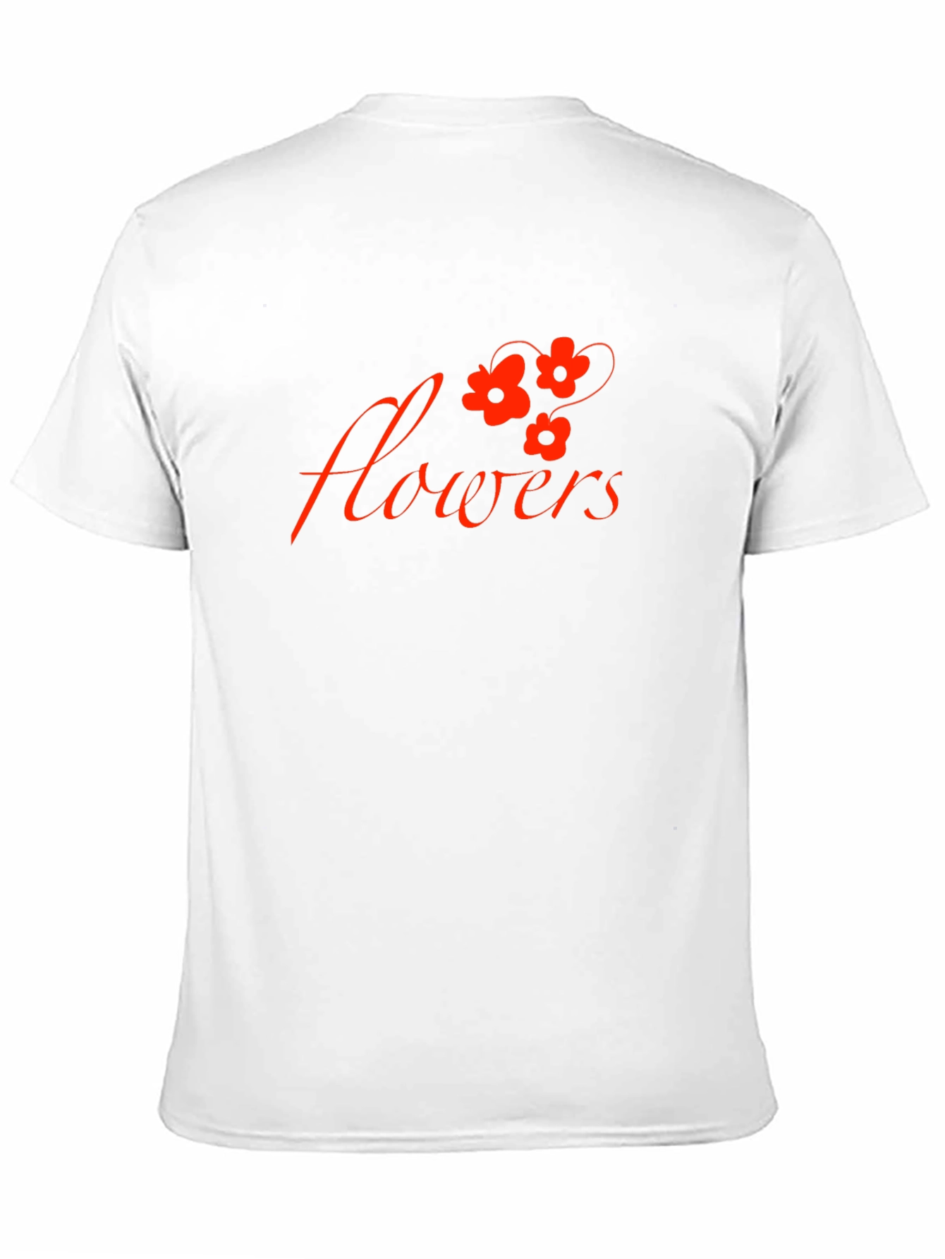 Black Black T-Shirt with 'Flowers' Graphic view 11