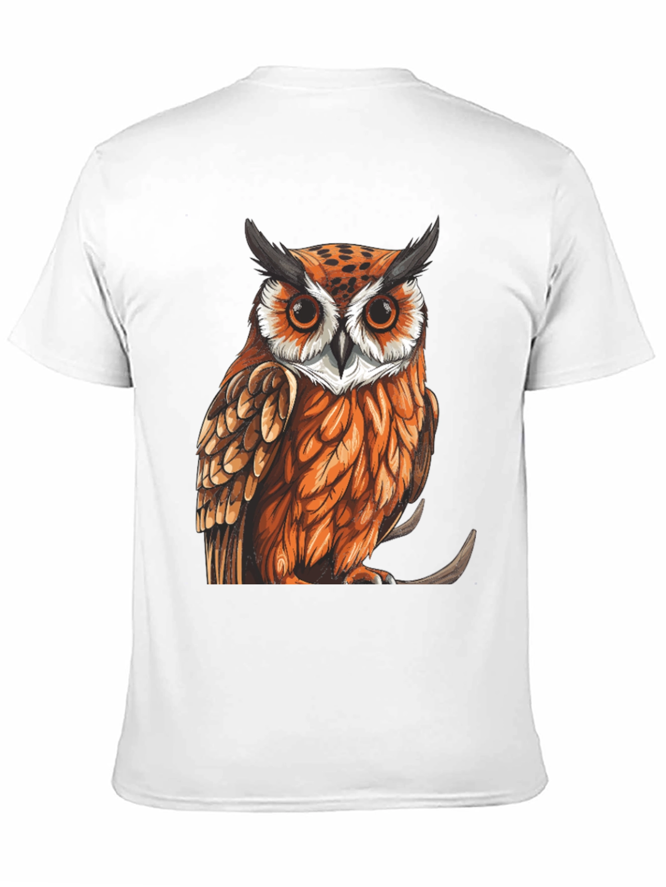 Black Owl Graphic Print T-Shirt view 11