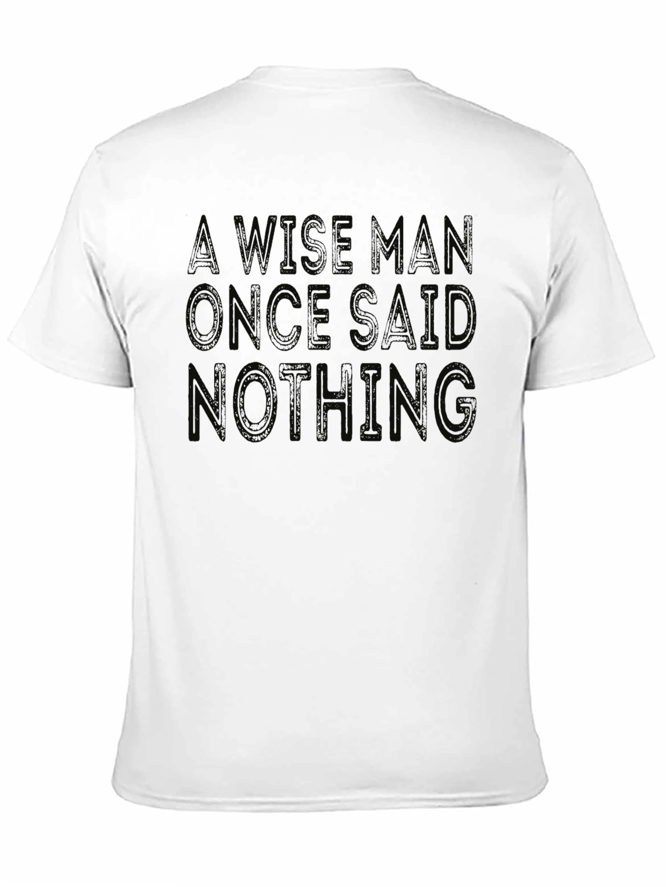 Black Wise Man Said Nothing Graphic Tee - Black view 11