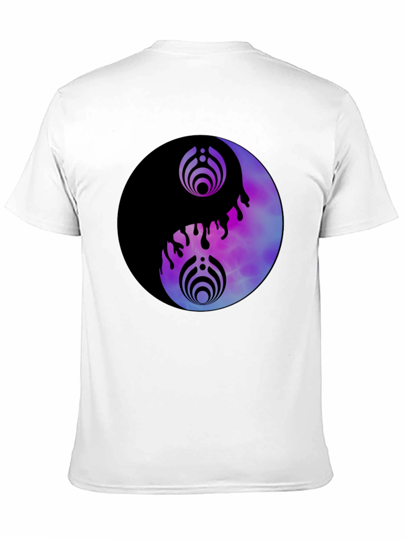 Black Yin Yang Graphic Tee - Black Cotton Blend view 11