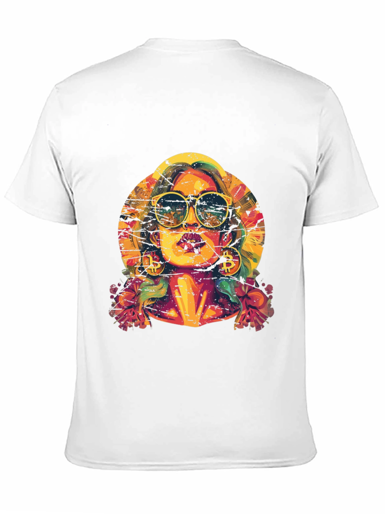 Black Bitcoin Babe Graphic Tee - Crypto Fashion view 11