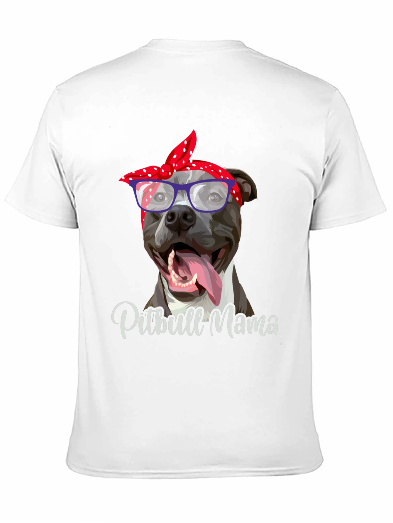 Black Pitbull Mama Graphic T-Shirt - Dog Lover Tee view 11