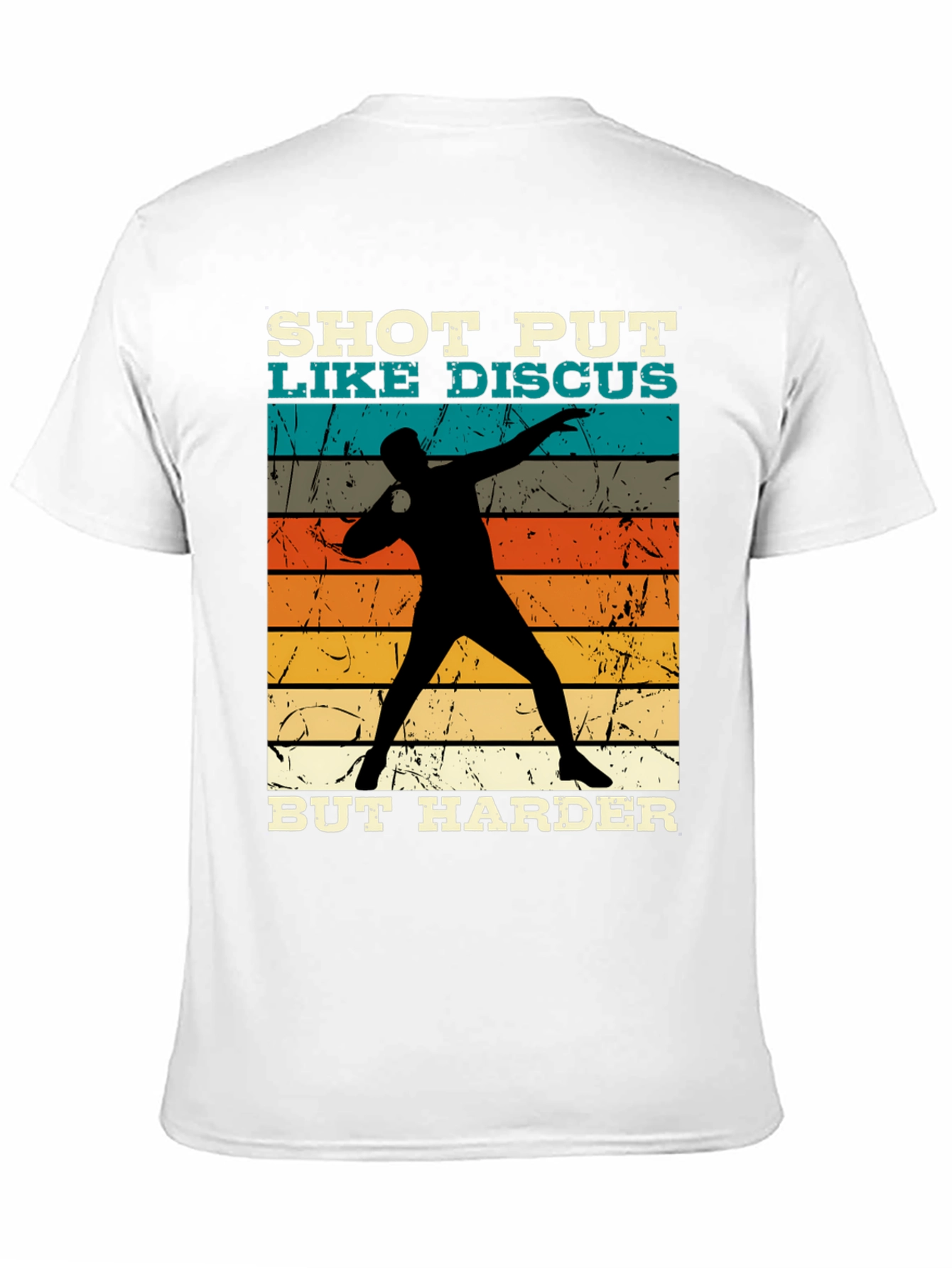 Black Shot Put Like Discus Black Graphic Tee view 11