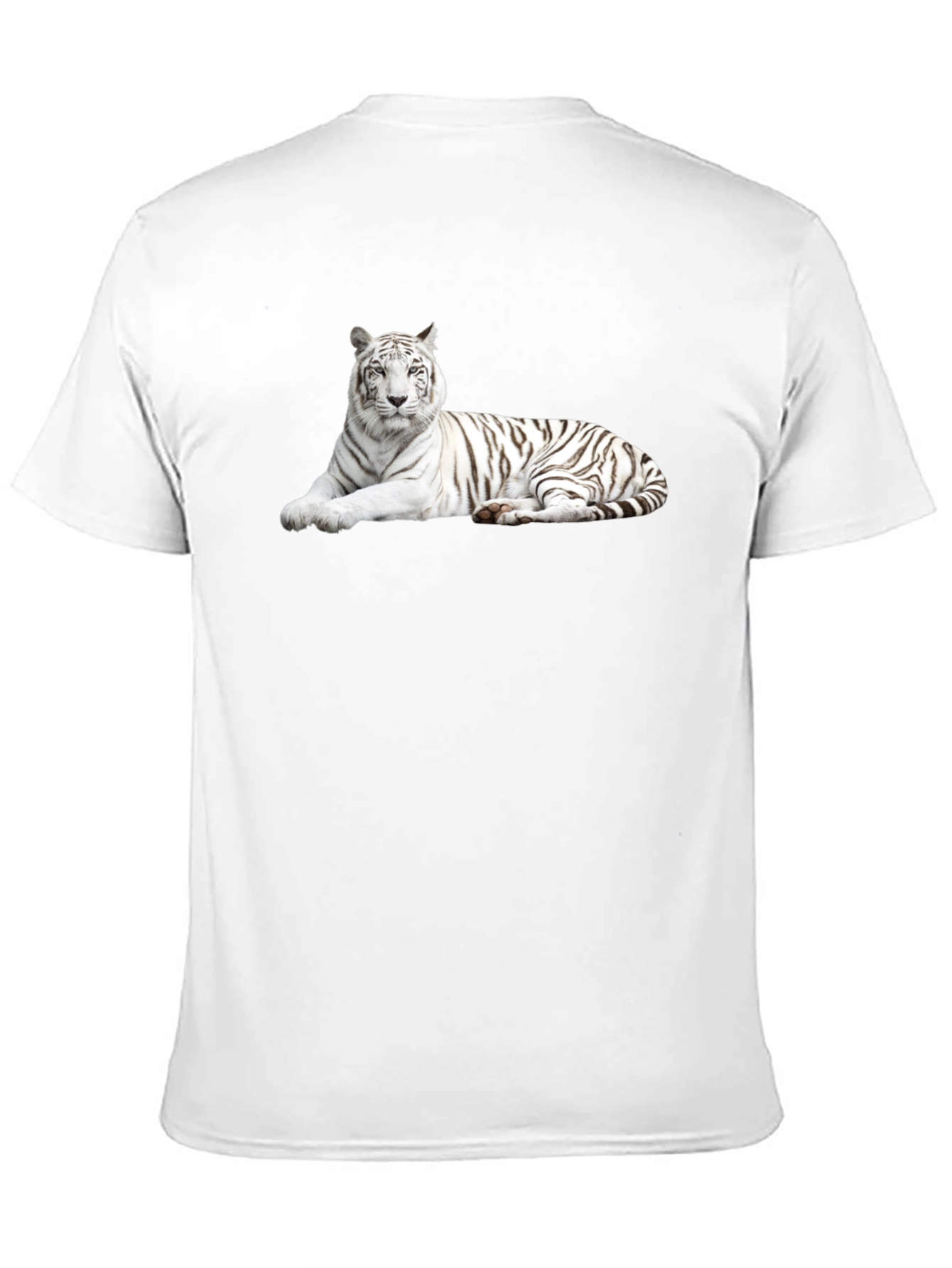 Black White Tiger Graphic Tee - Stylish Black T-Shirt view 11