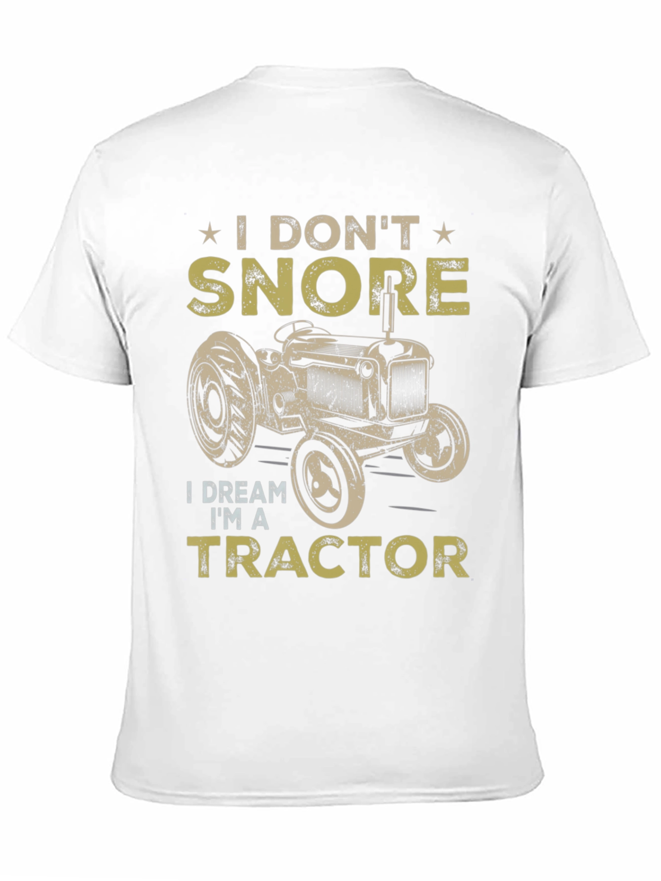 Black I Don't Snore, I Dream I'm A Tractor Graphic Tee view 11
