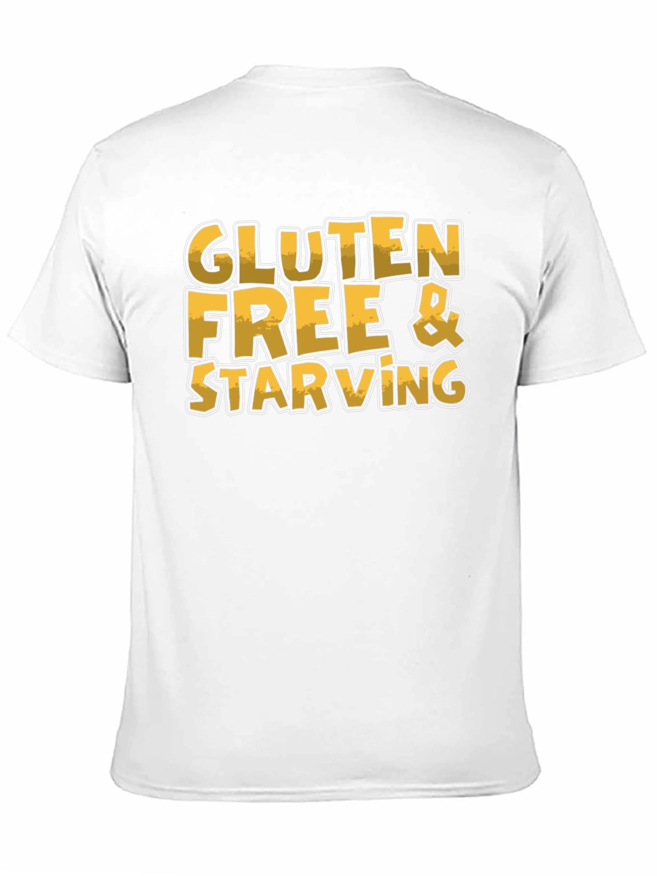 Black Gluten Free & Starving Graphic T-Shirt view 11