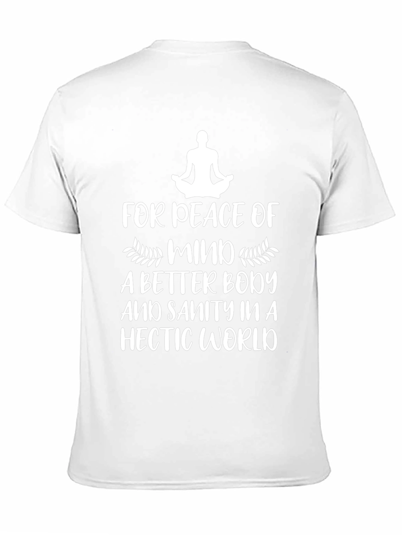 Black Peace of Mind T-Shirt - Yoga & Meditation Tee view 11