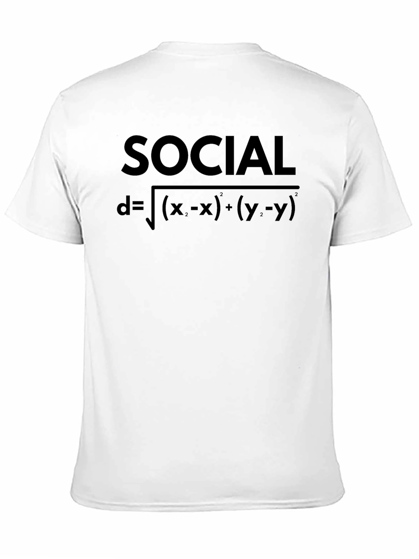 Black Social Distance Formula Graphic Tee - Black view 11