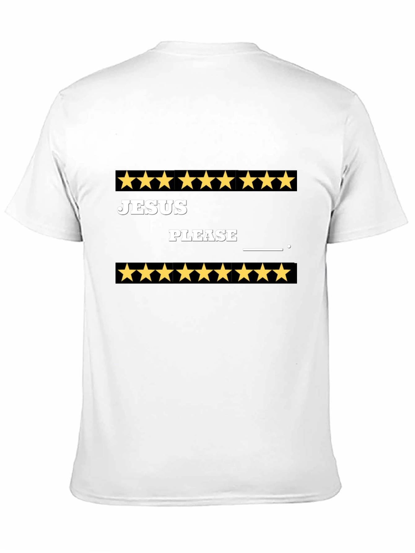 Black Jesus Please T-Shirt Funny Star Rated Tee view 11