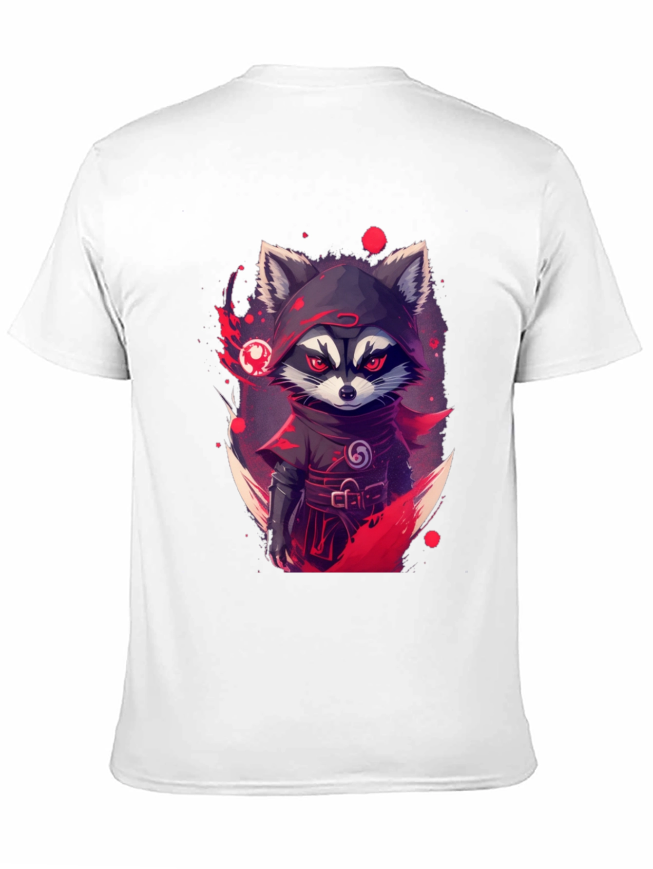 Black Ninja Raccoon Graphic Tee - Urban Style view 11