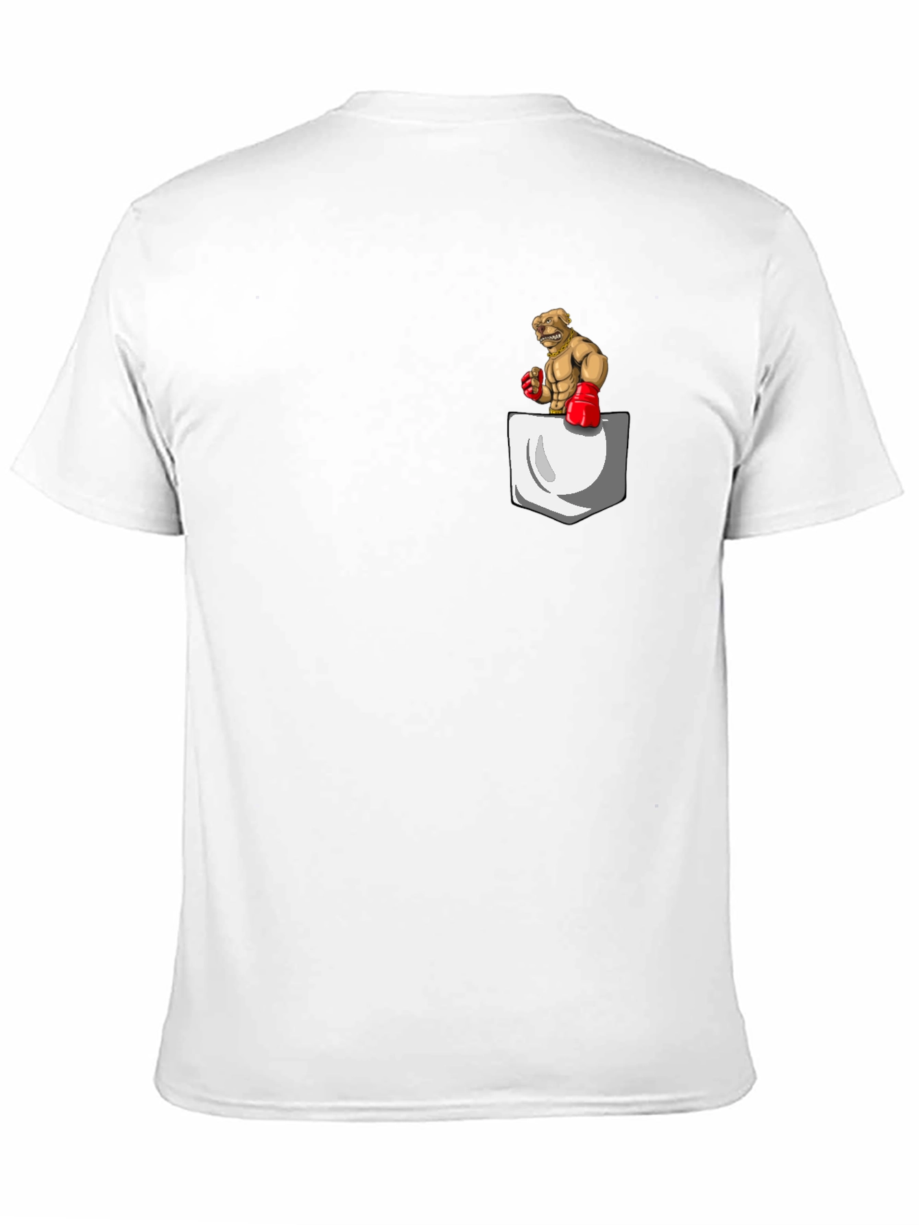 Black Boxer Dog Pocket Graphic Tee - Black view 11