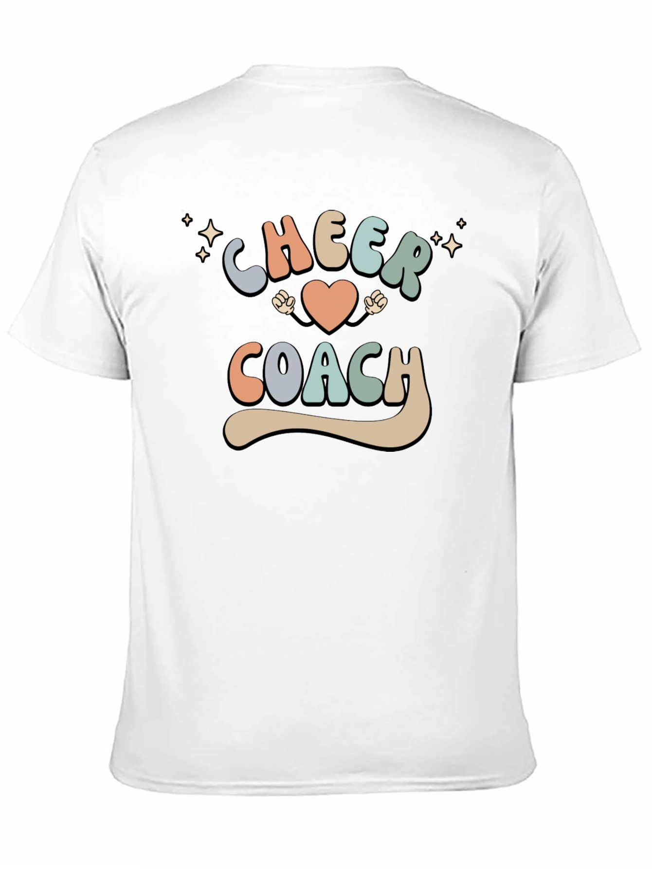 Black Cheer Coach Graphic Tee - Perfect for Cheerleading! view 11