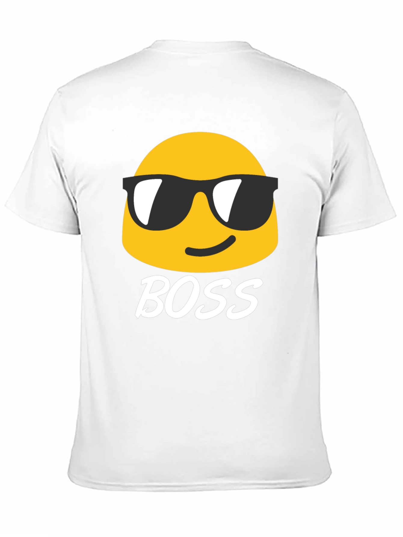 Black Cool Emoji Boss Black T-Shirt view 11