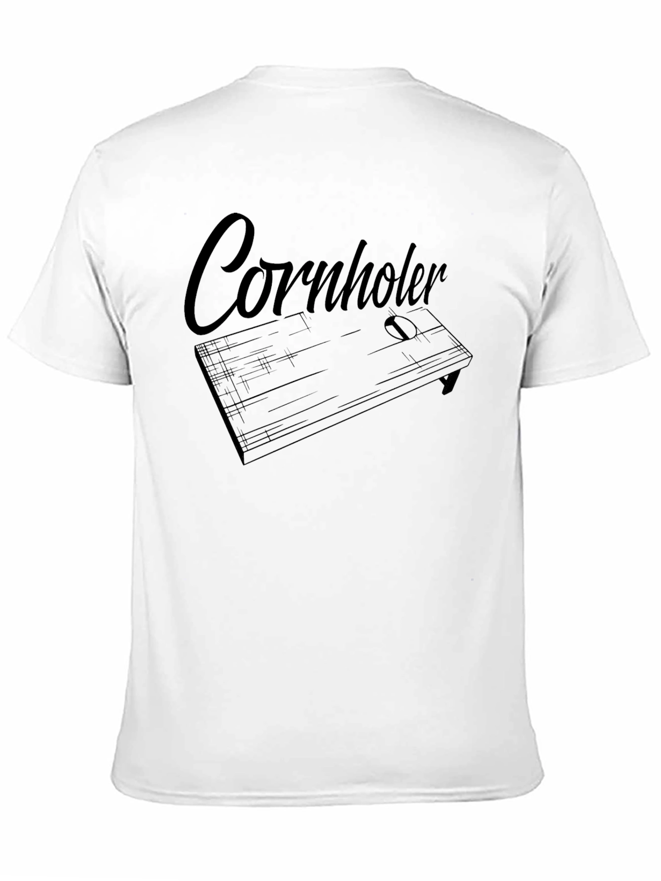 Black Cornholer Tee - Funny Cornhole T-Shirt view 11