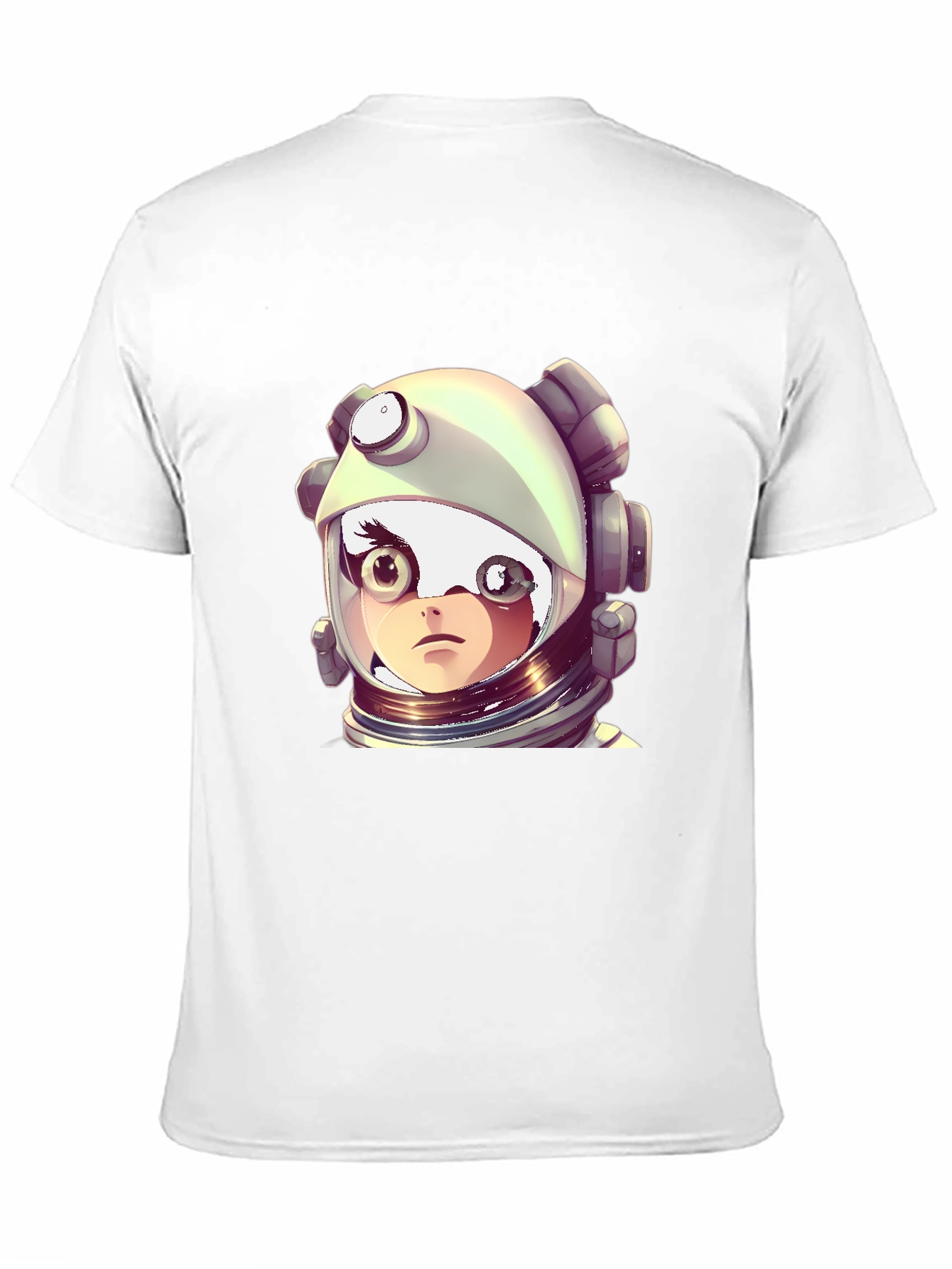 Black Astronaut Girl Graphic Black T-Shirt view 11