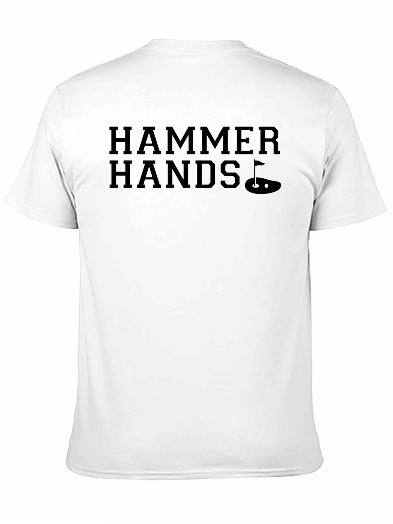 Black Hammer Hands Golf T-Shirt - Unique Golfing Apparel view 11