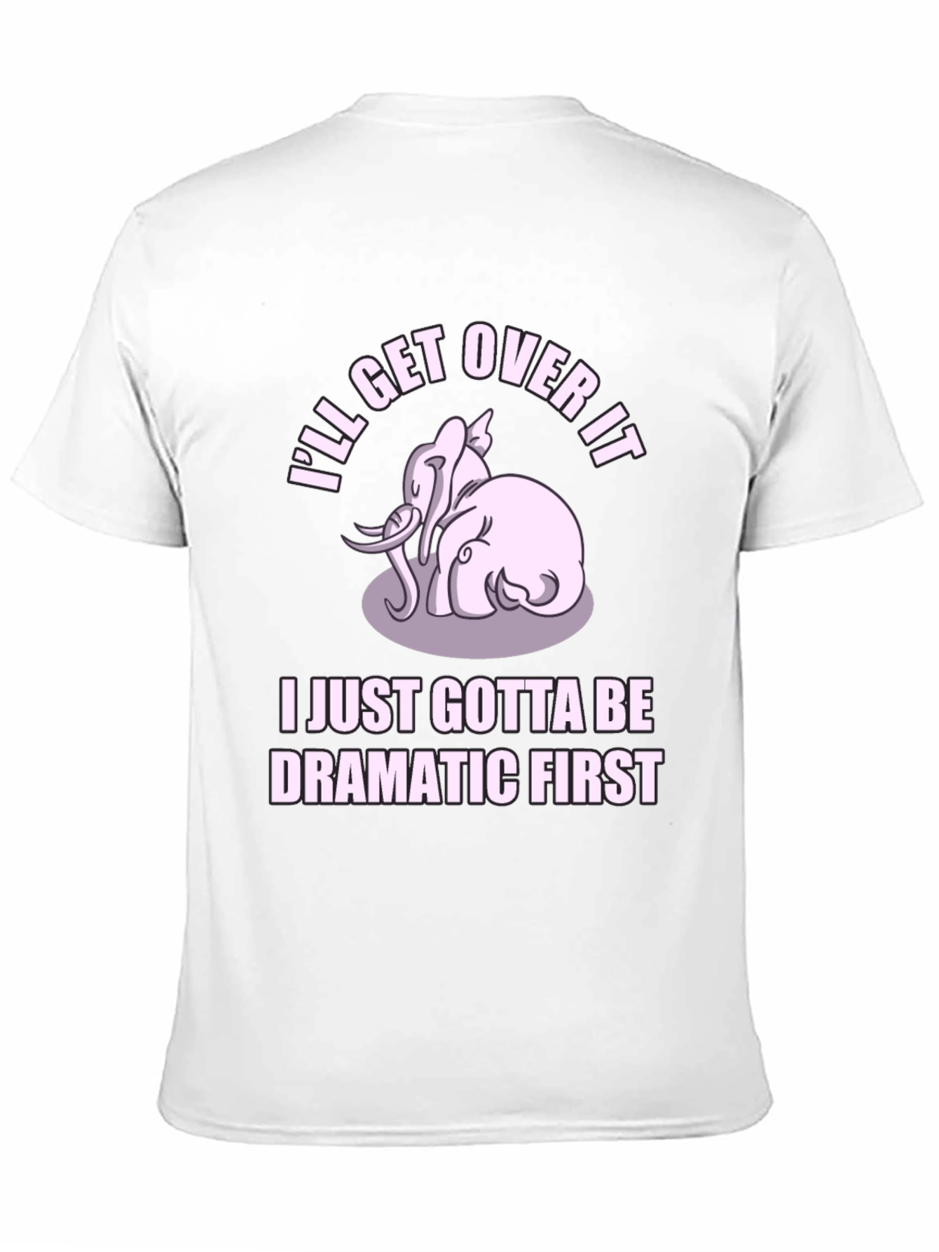 Black Dramatic Elephant Graphic Tee - Black Cotton T-Shirt view 11