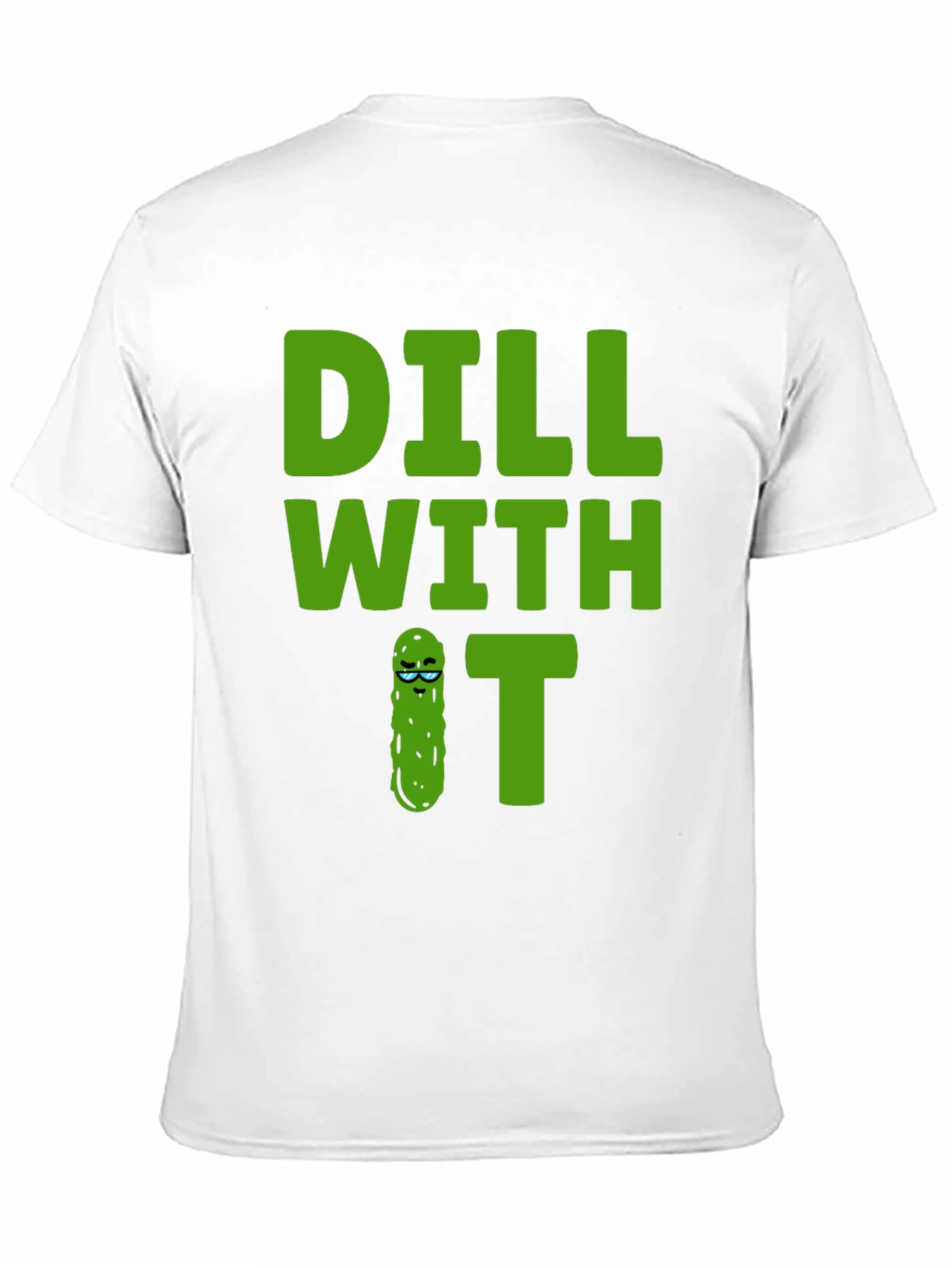 Black Dill With It Graphic Tee - Funny Pickle T-Shirt view 11