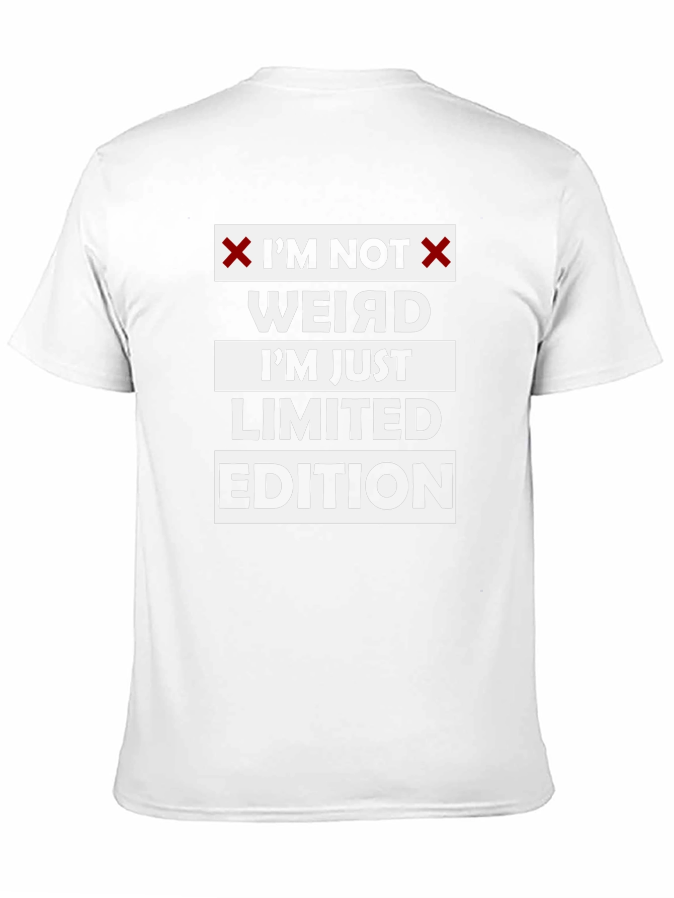 Black I'm Not Weird T-Shirt - Limited Edition Fun view 11