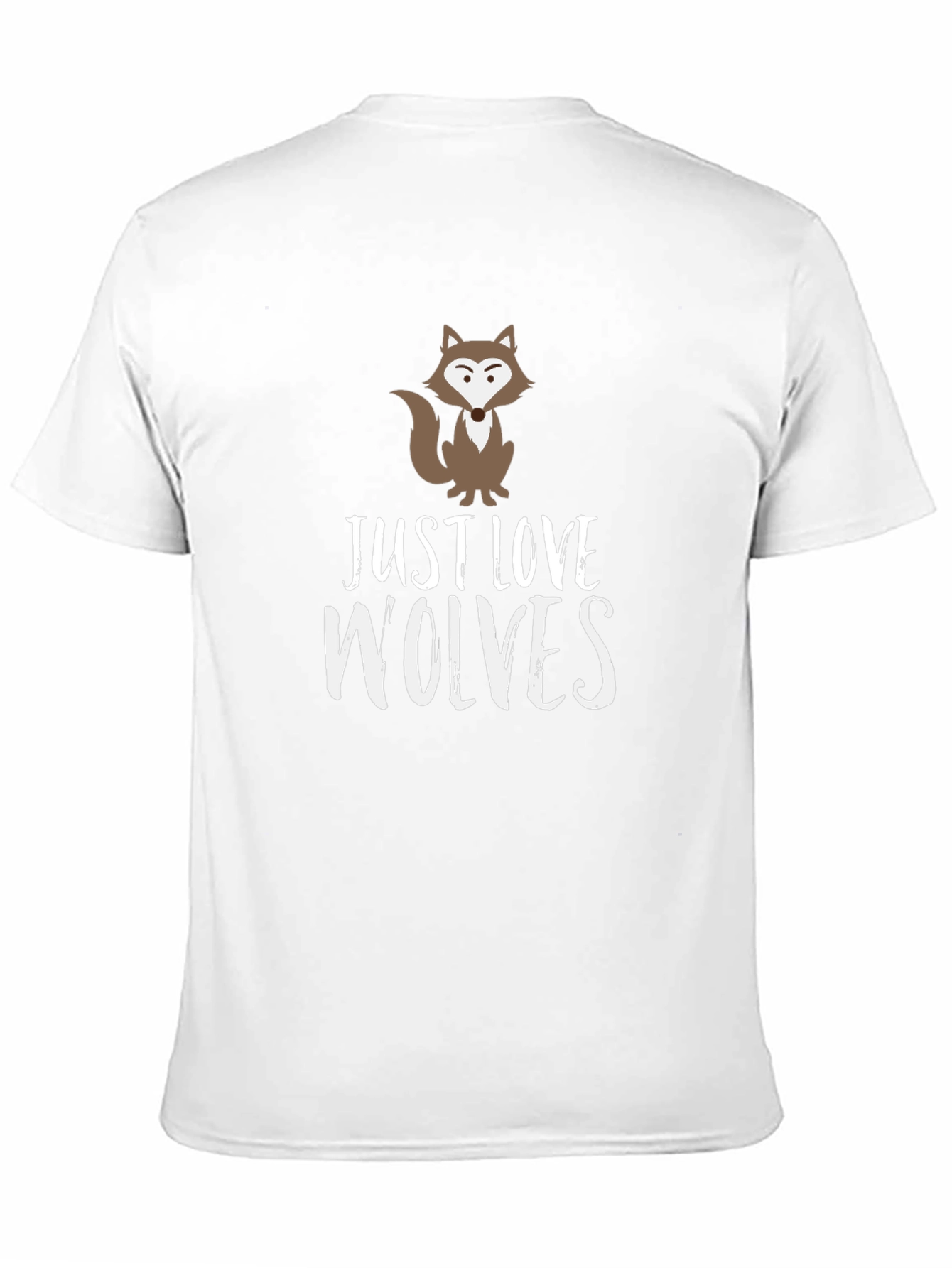 Black Just Love Wolves Graphic T-Shirt - Animal Lover Tee view 11