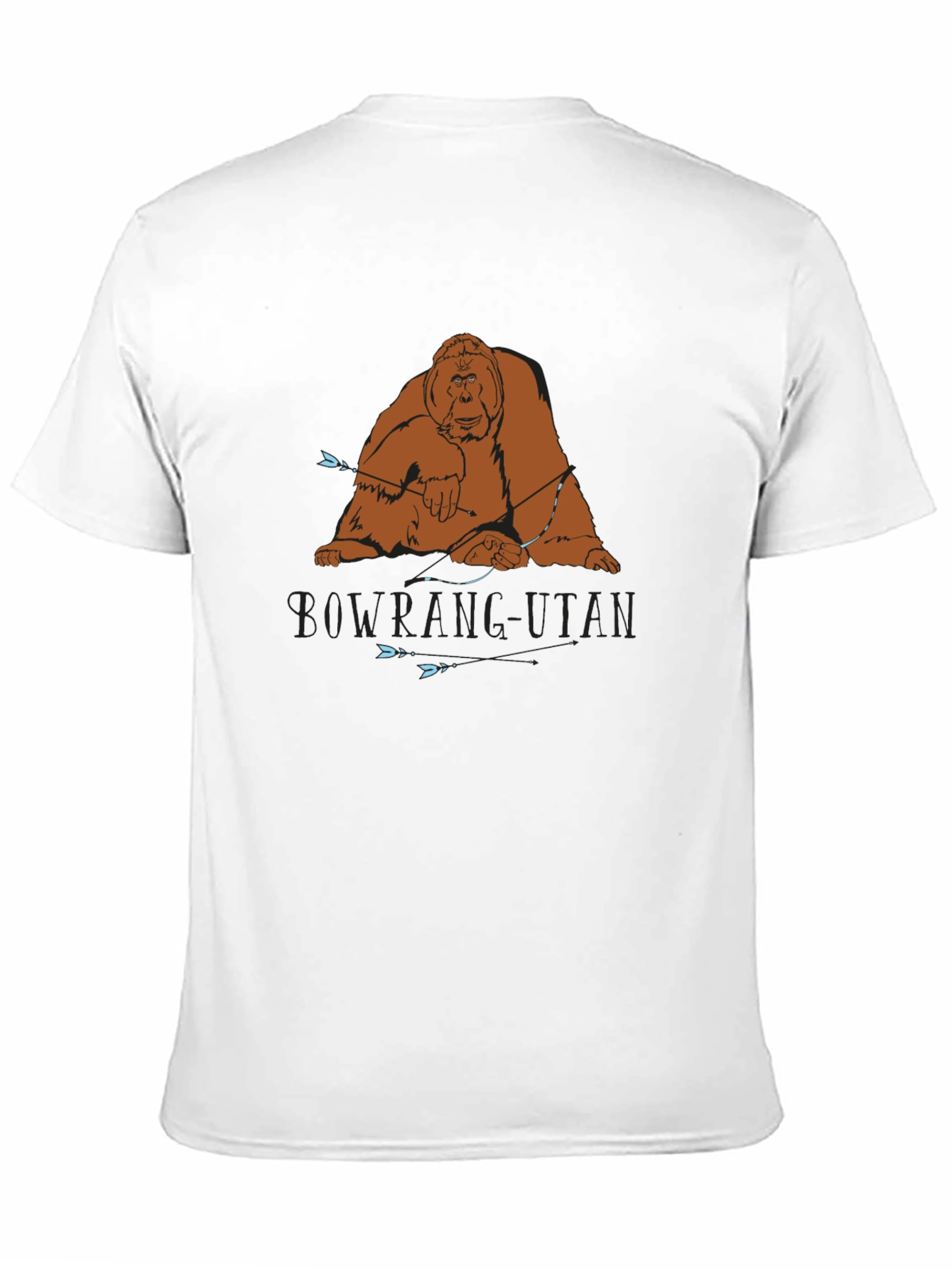 Black Orangutan Graphic Tee - Black view 11