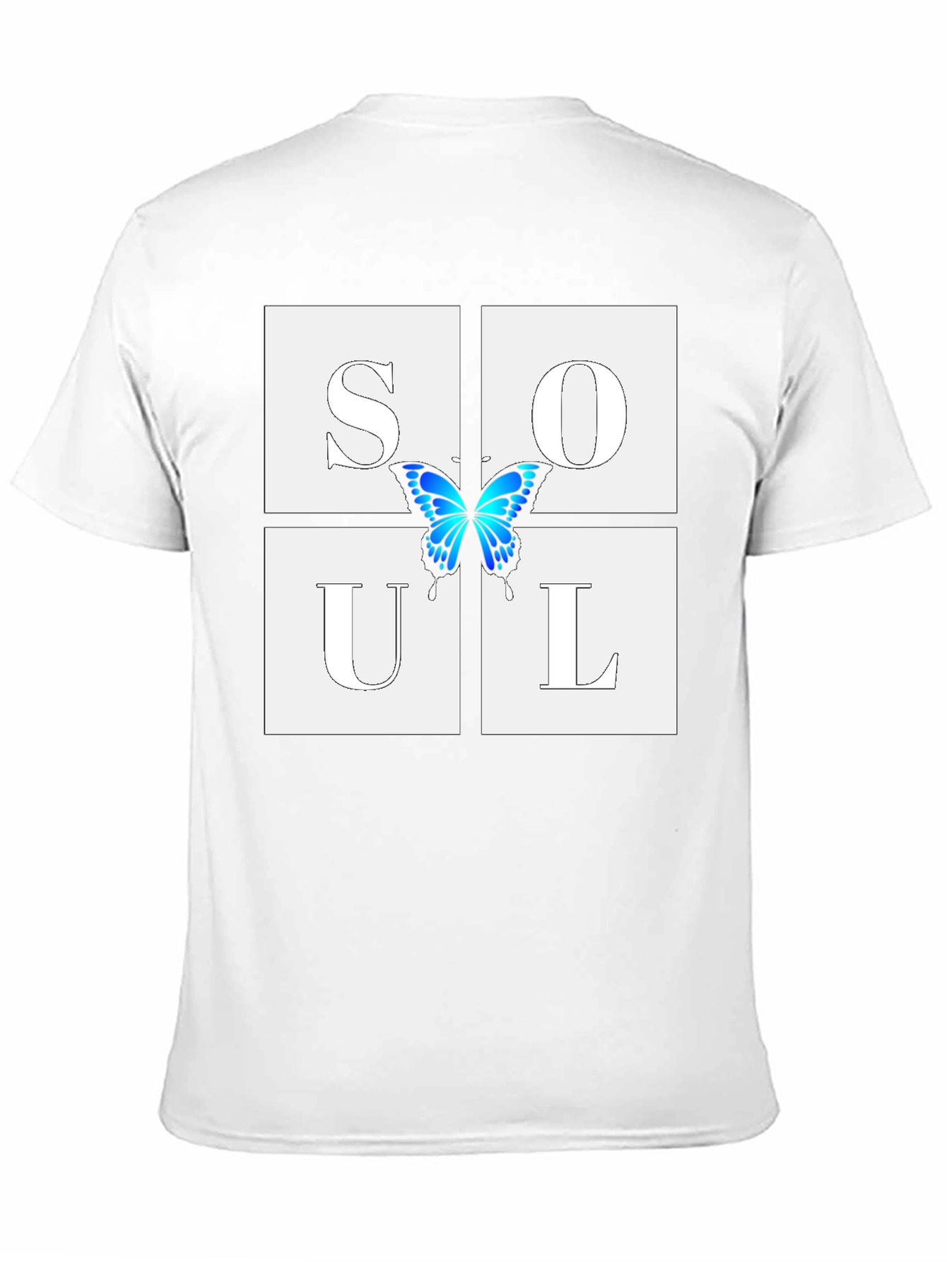 Black Soul Butterfly Graphic T-Shirt view 11