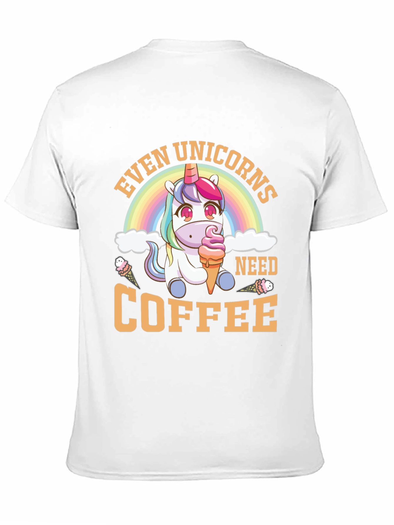Black Unicorn Coffee T-Shirt: Even Unicorns Need Coffee view 11
