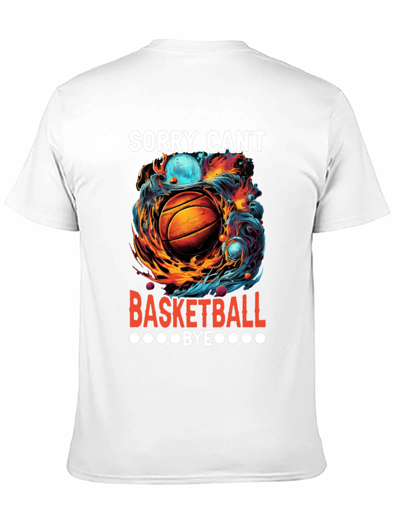 Black Sorry Can't Basketball Bye Graphic Tee view 11