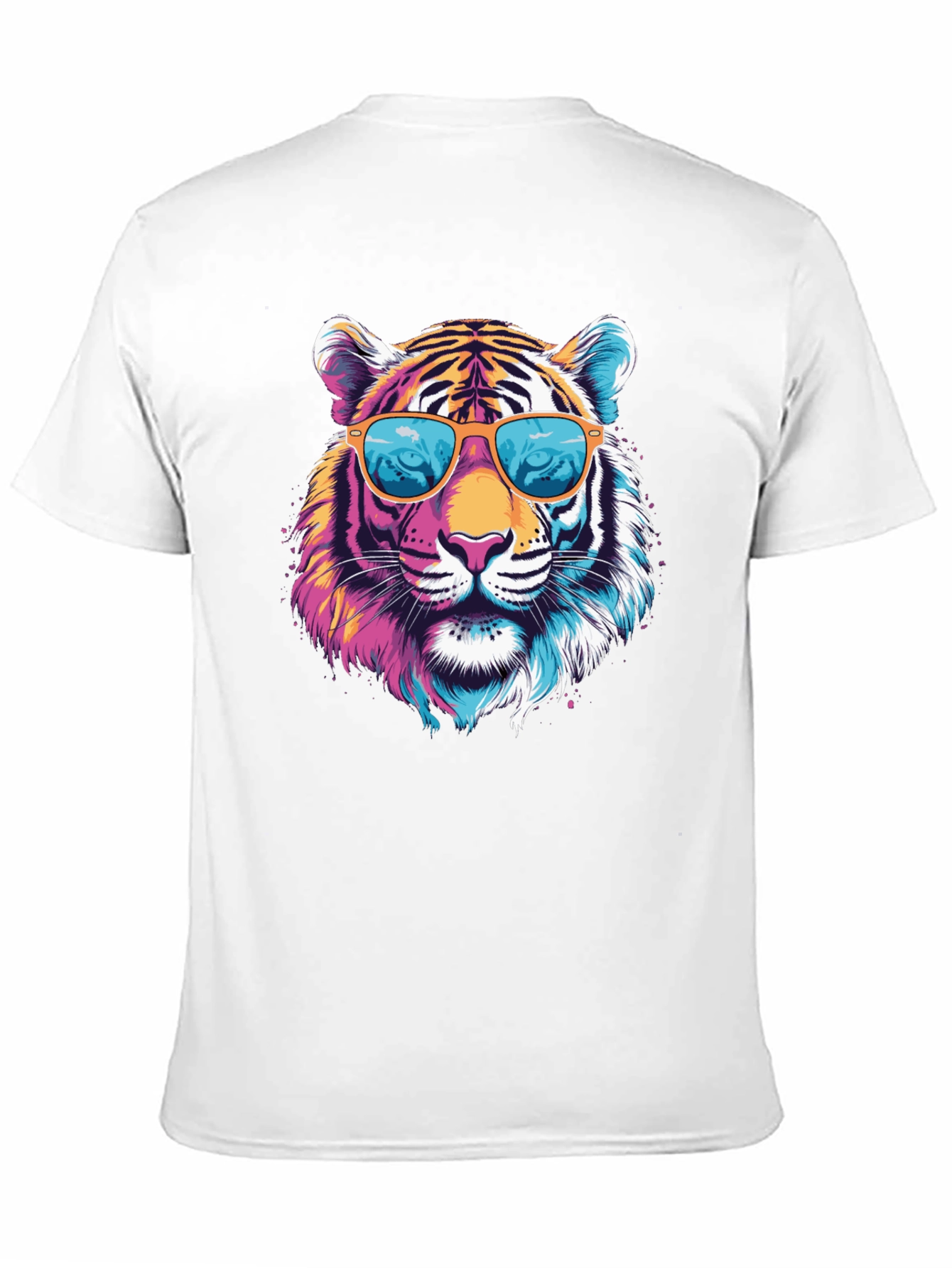Black Cool Tiger Graphic T-Shirt view 11