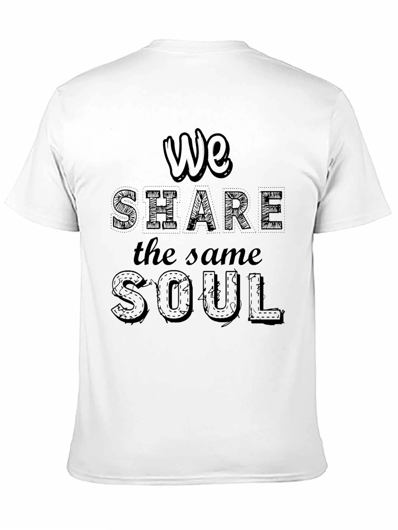 Black We Share the Same Soul Graphic Black Tee view 11