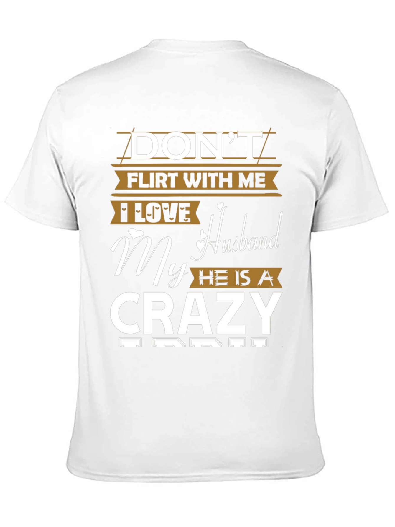 Black Don't Flirt With Me Crazy Husband Graphic Tee view 11