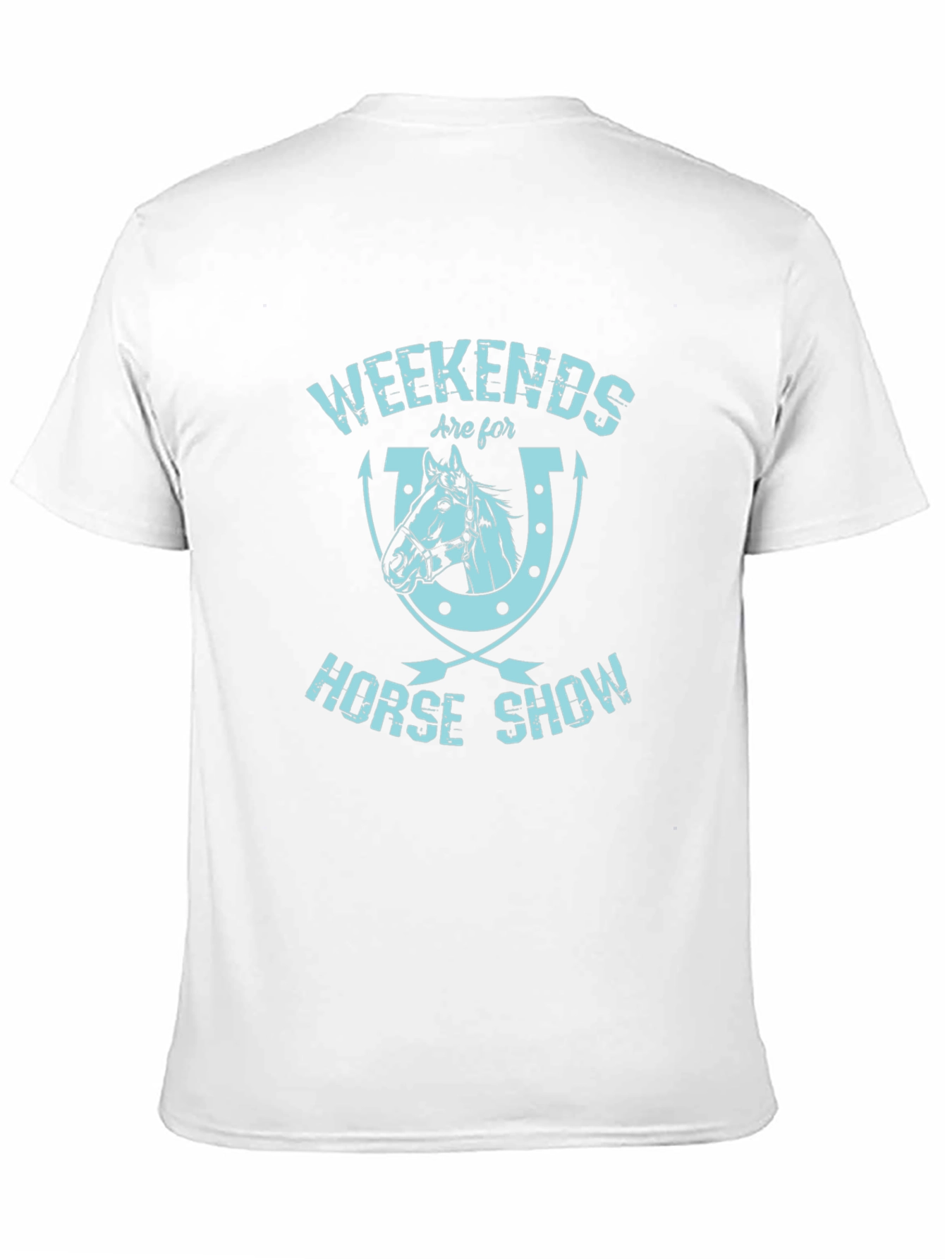 Black Weekends are for Horse Show T-Shirt - Black view 11