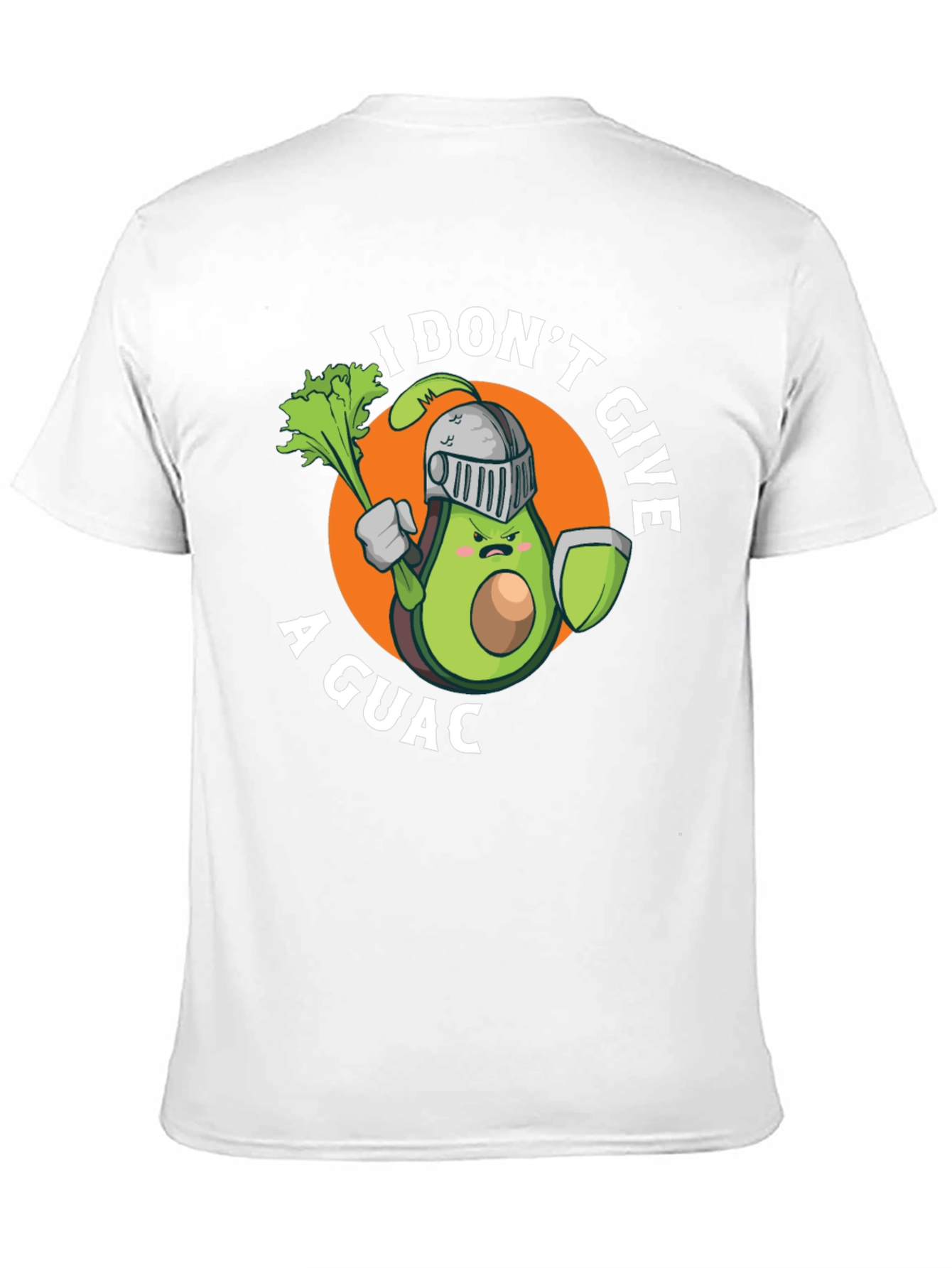 Black I Don't Give A Guac T-Shirt Funny Avocado Knight Tee view 11