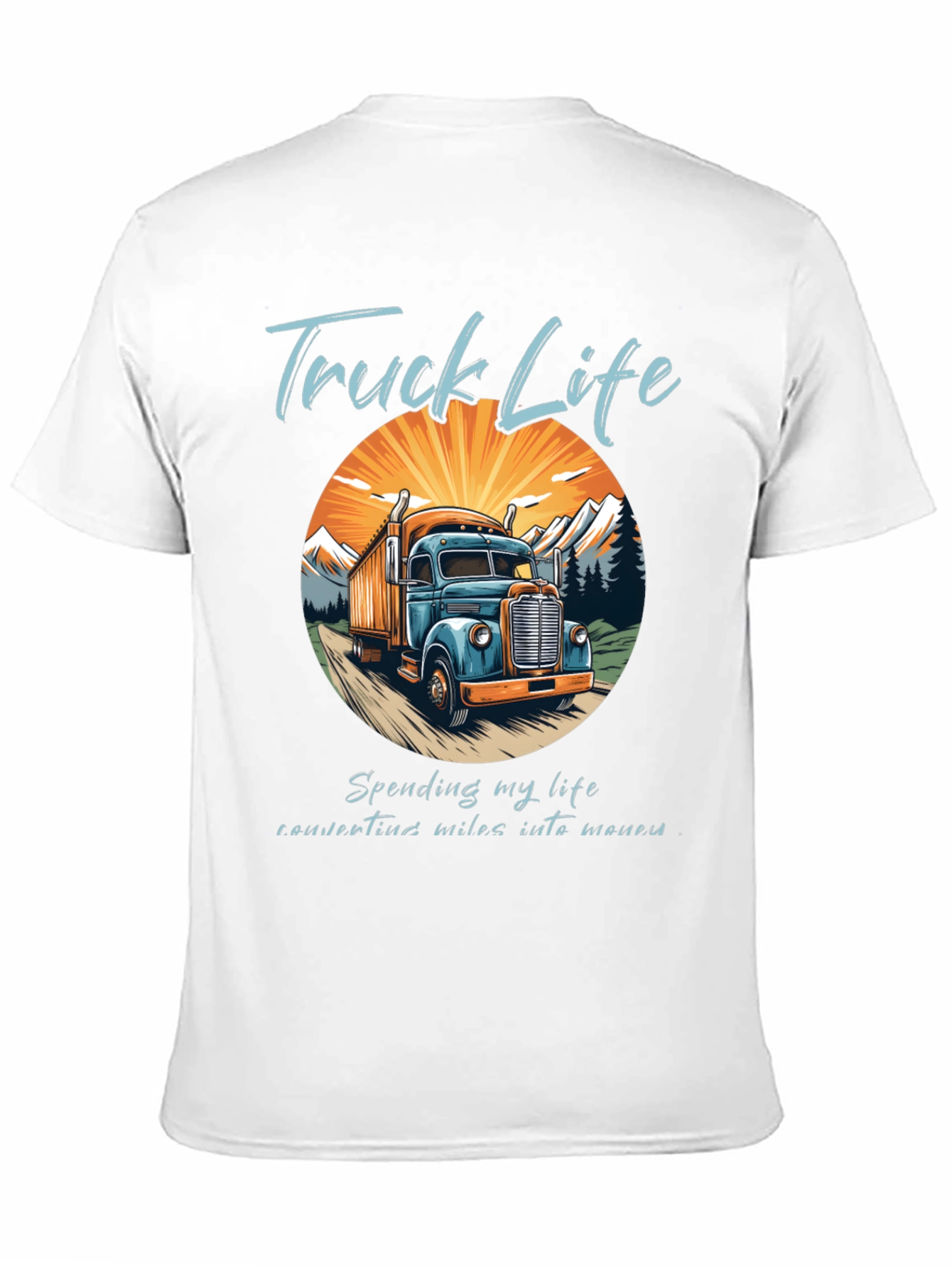 Black Truck Life Tee - Convert Miles Into Money view 11