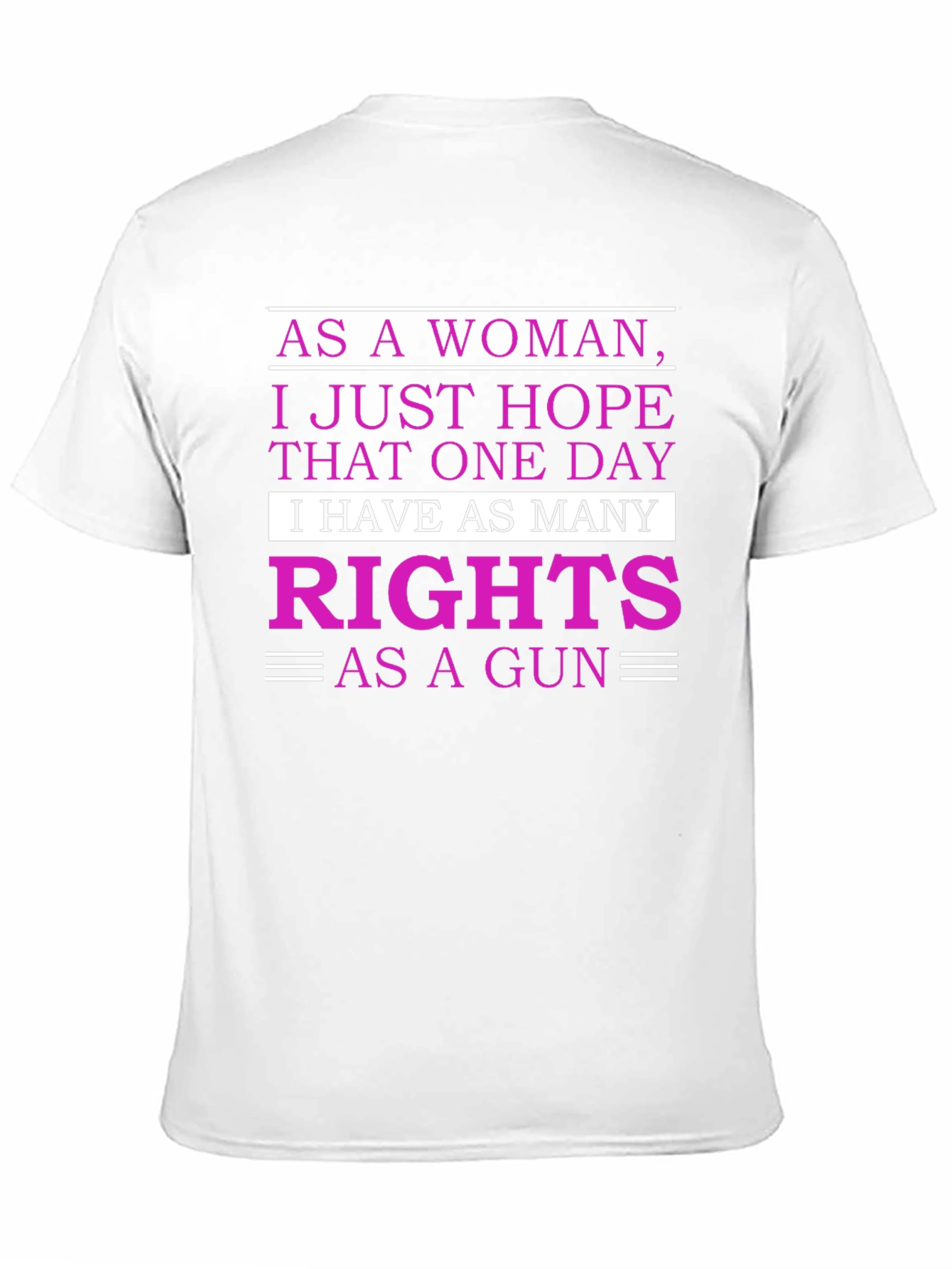 Black Feminist Rights Graphic T-Shirt - As Many Rights As a Gun view 11