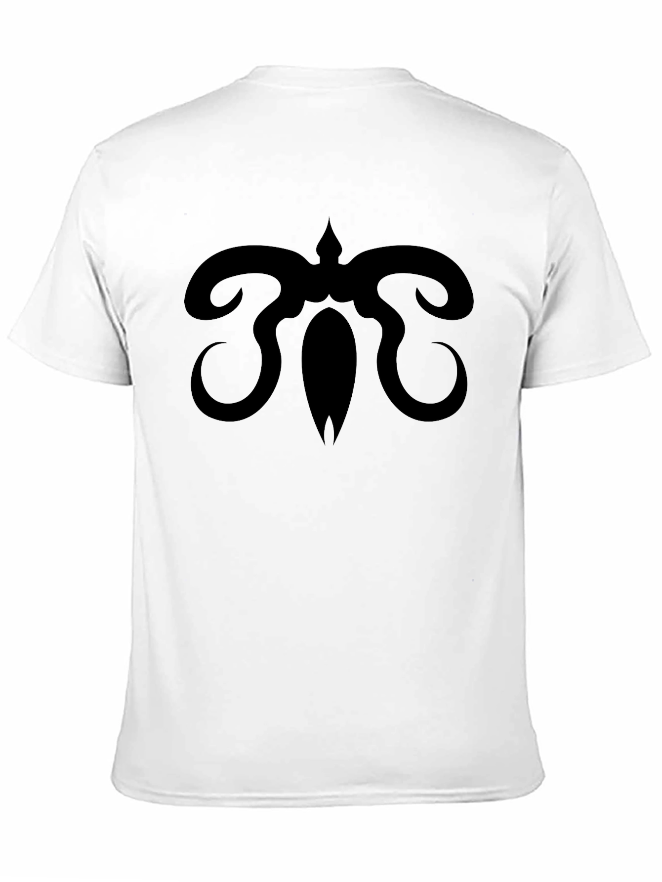 Black Men's Black T-Shirt with Unique Graphic Design view 11