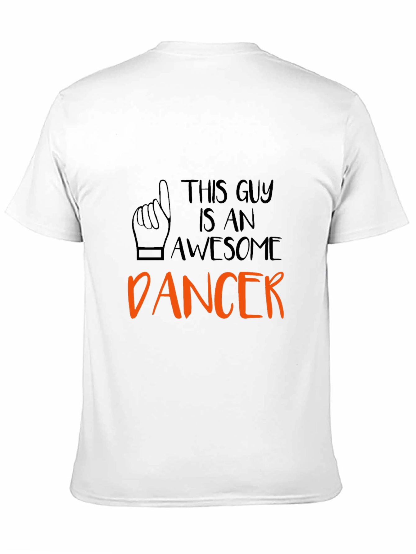 Black Awesome Dancer Graphic Tee - Black Cotton T-Shirt view 11