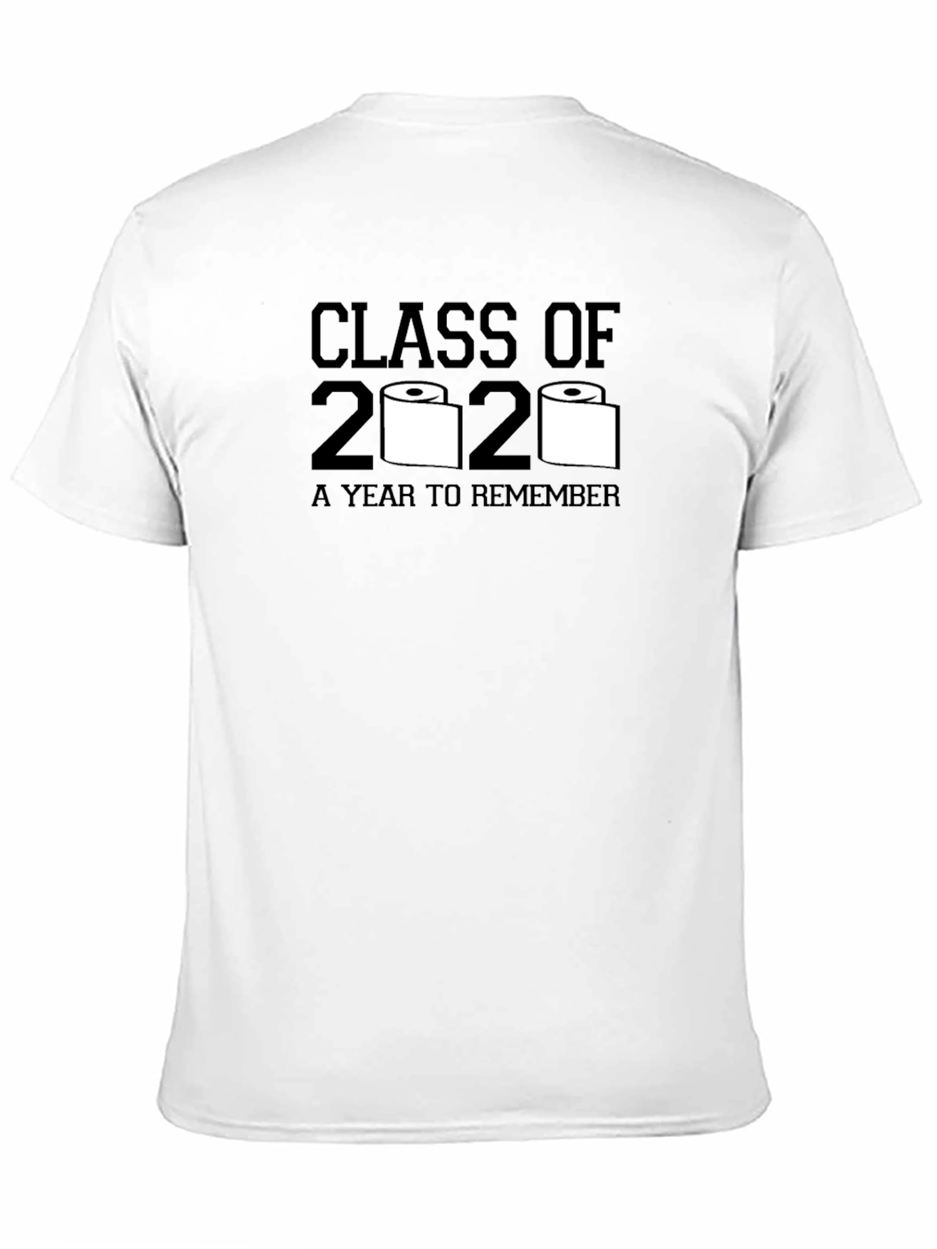Black Class of 2020 Toilet Paper T-Shirt view 11