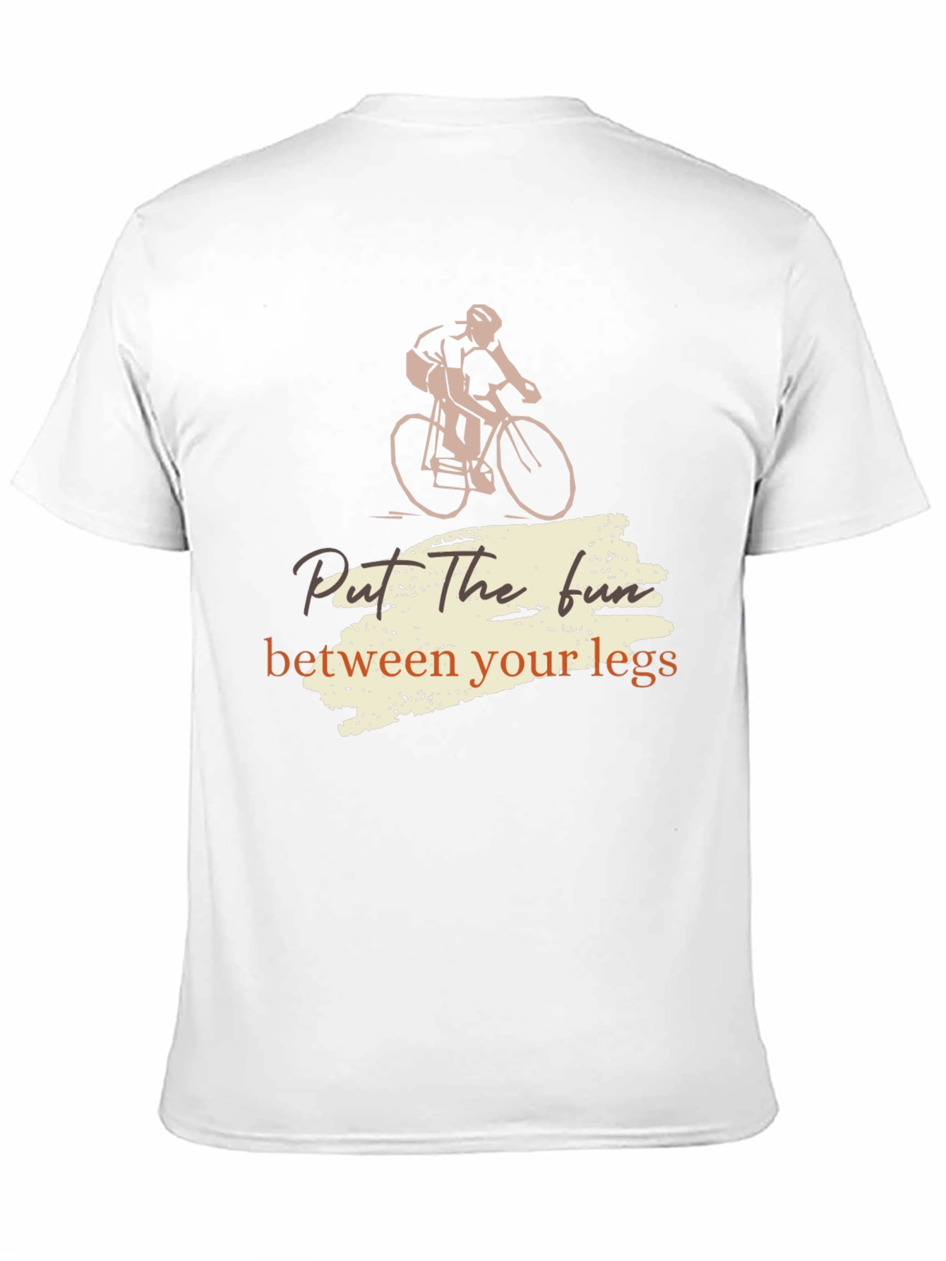 Black Cycling Fun Tee - "Put the Fun Between Your Legs" Shirt view 11
