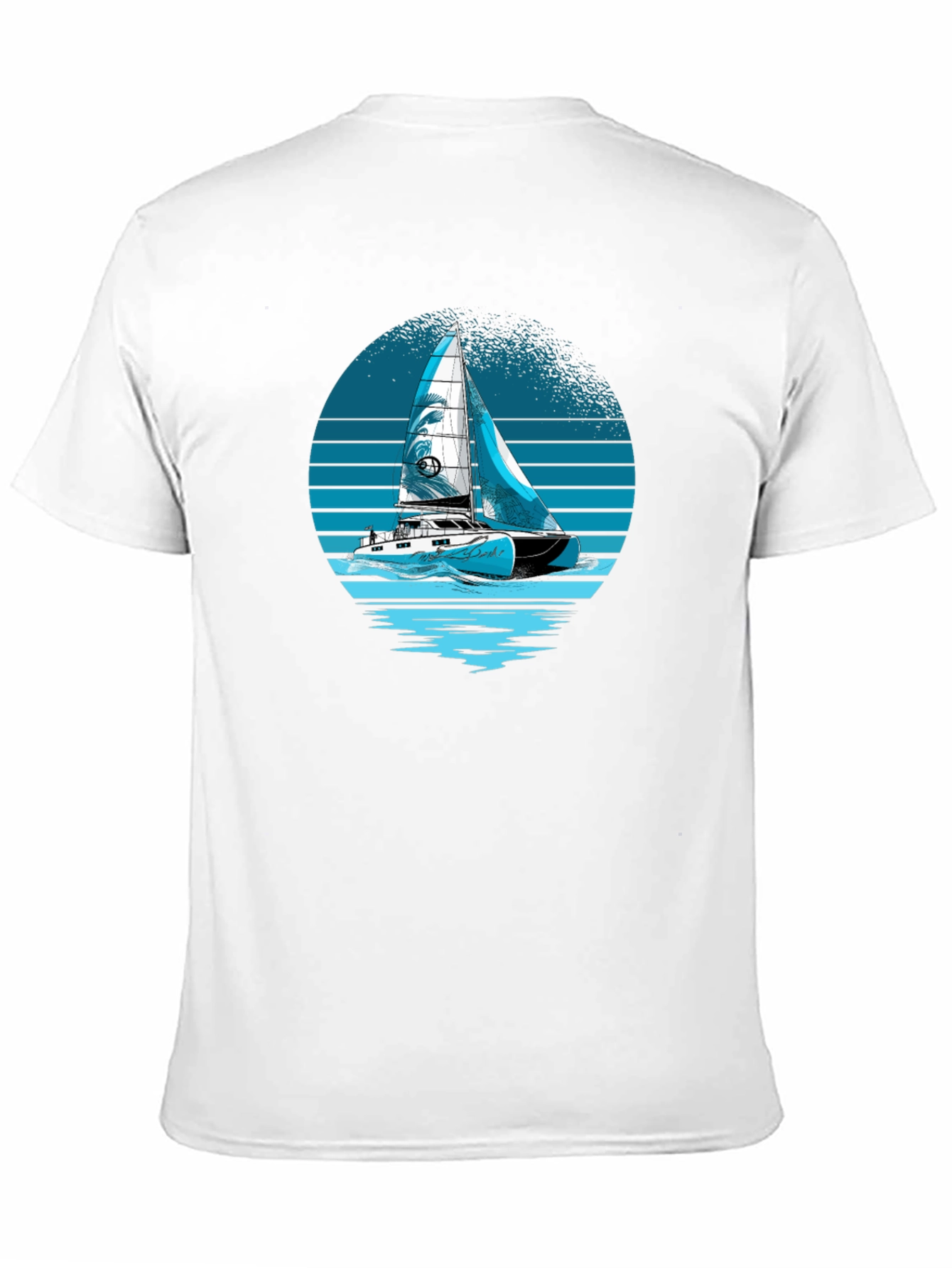 Black Sailing T-Shirt - Black Nautical Graphic Tee view 11