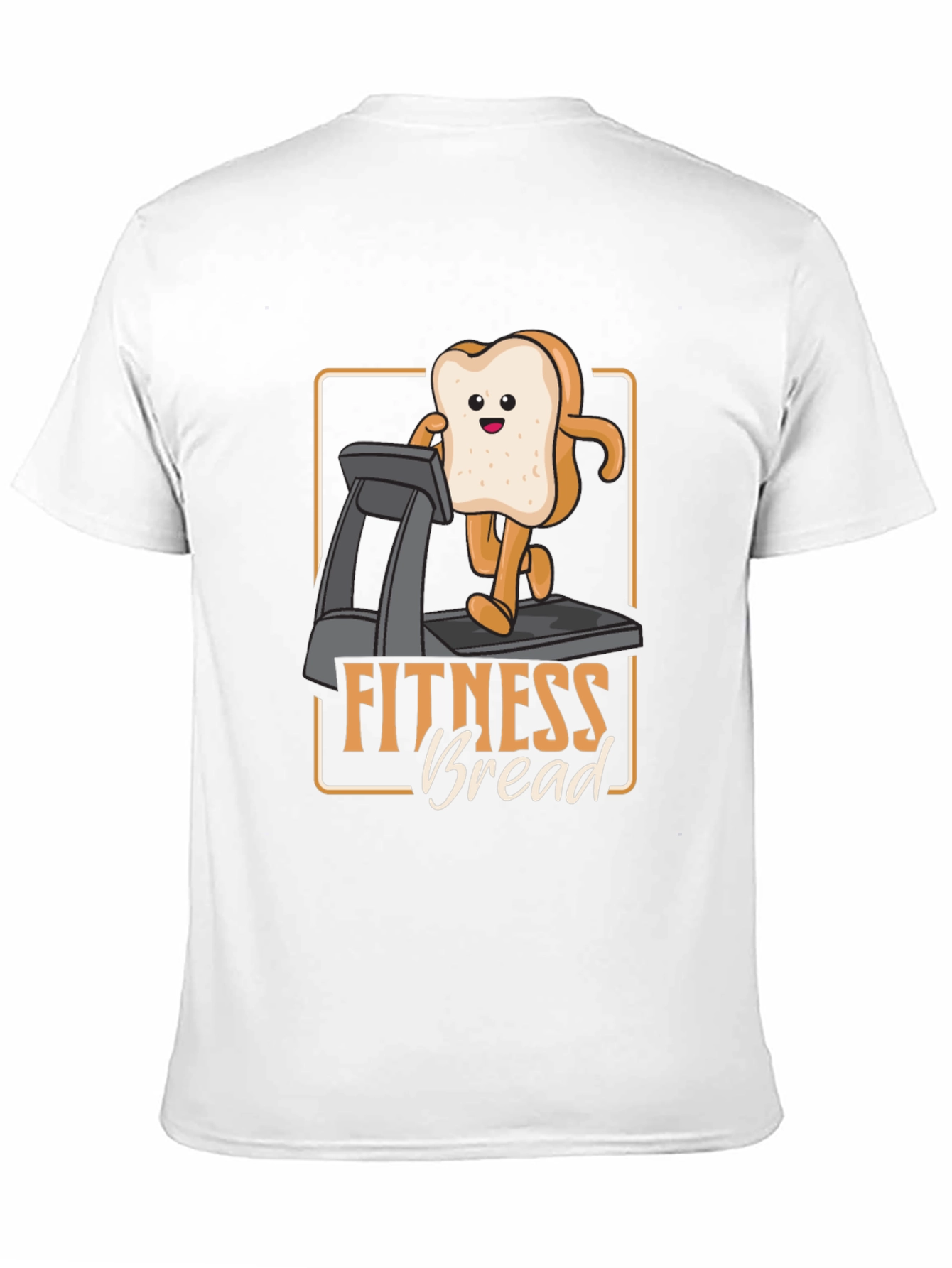 Black Fitness Bread T-Shirt - Funny Workout Tee view 11