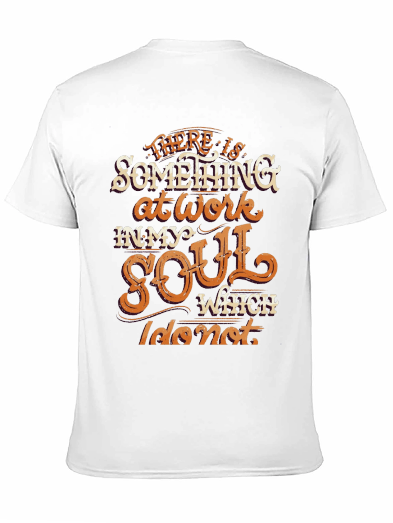 Black Soulful Graphic Tee - Inspiring Message T-Shirt view 11