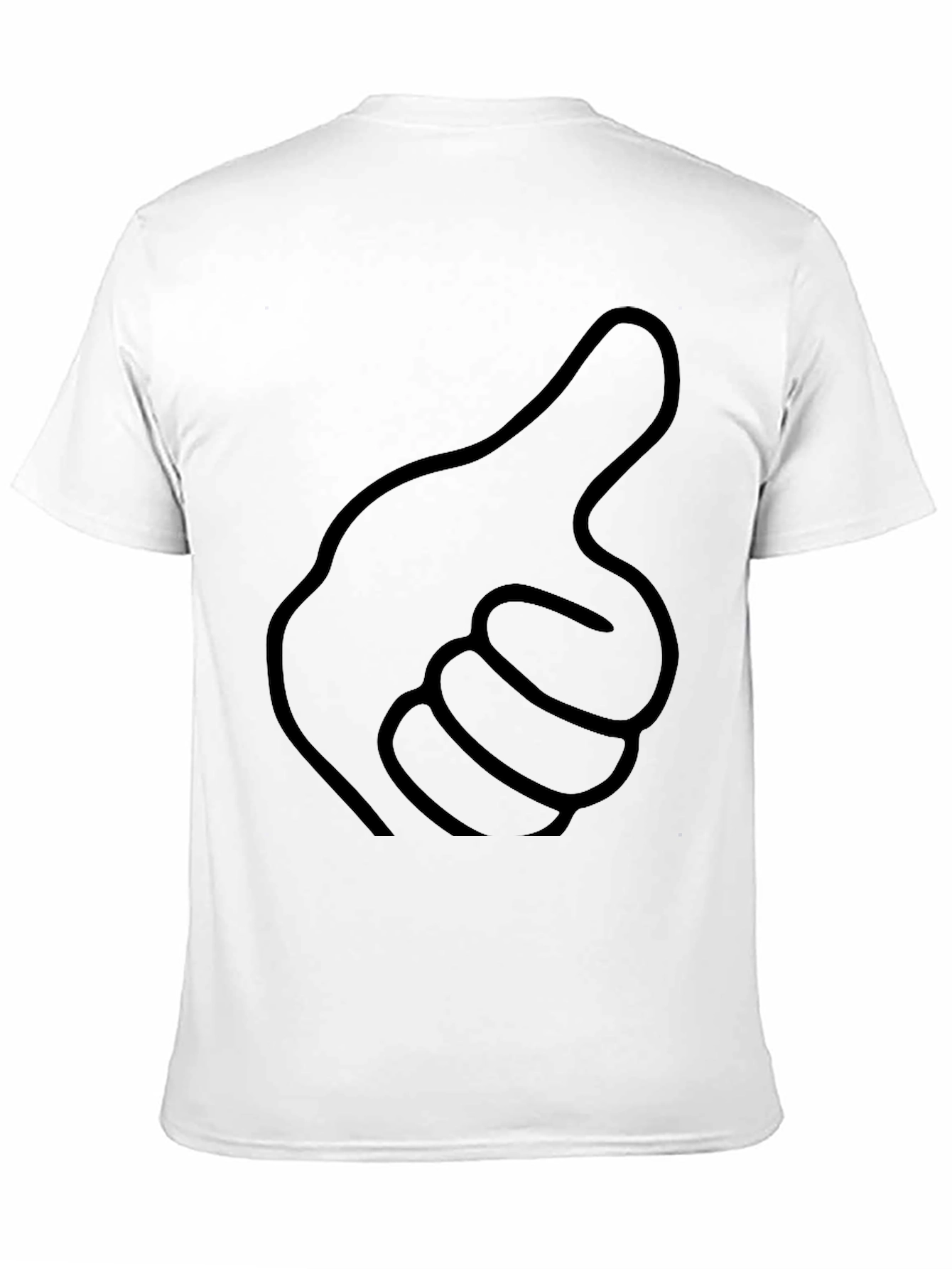 Black Thumbs Up Graphic Black T-Shirt view 11