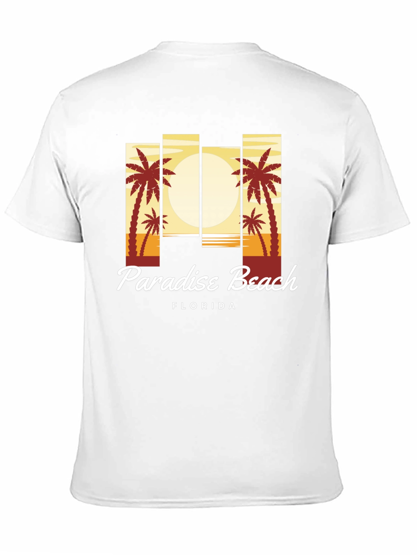 Black Paradise Beach Florida T-Shirt view 11
