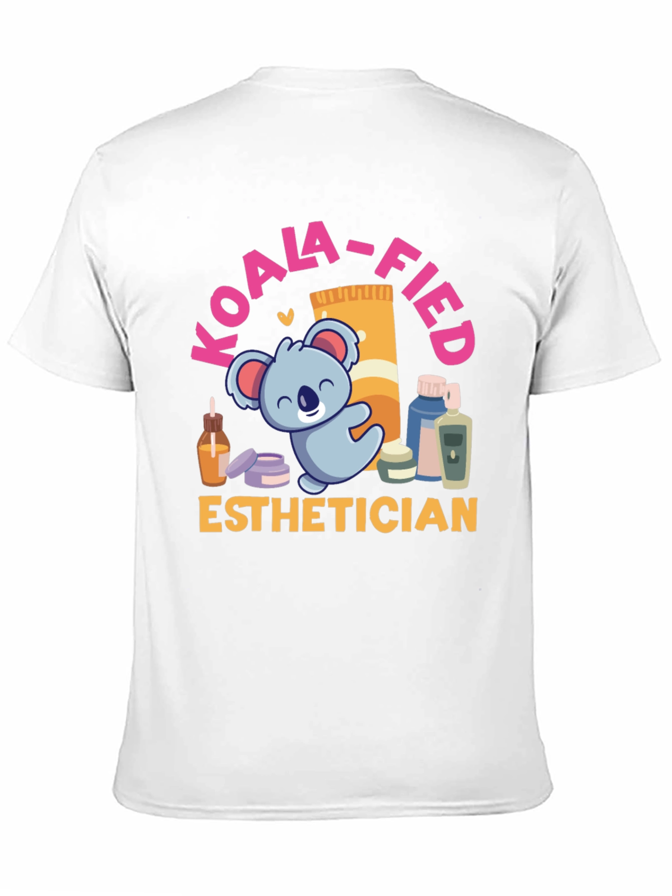 Black Koala-fied Esthetician T-Shirt view 11