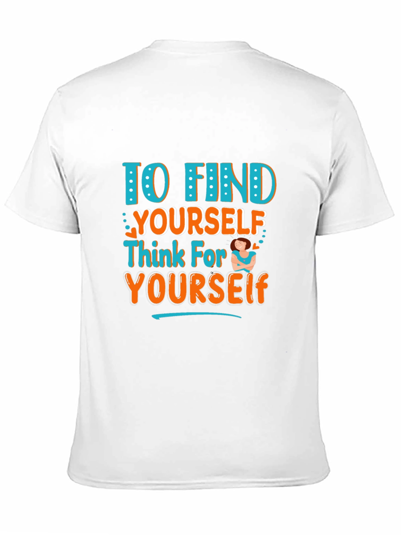 Black Think For Yourself Graphic T-Shirt view 11