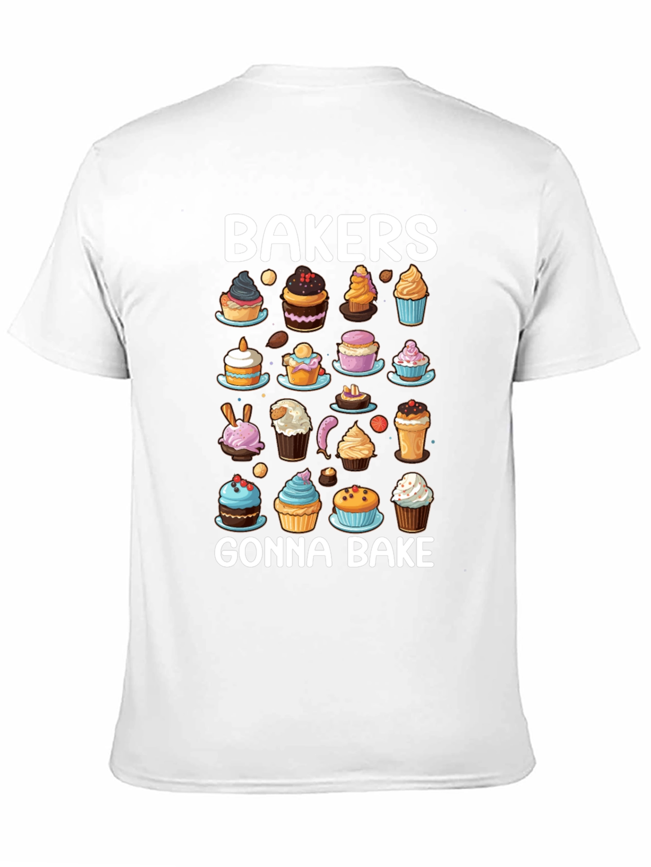 Black Bakers Gonna Bake Cupcake T-Shirt view 11