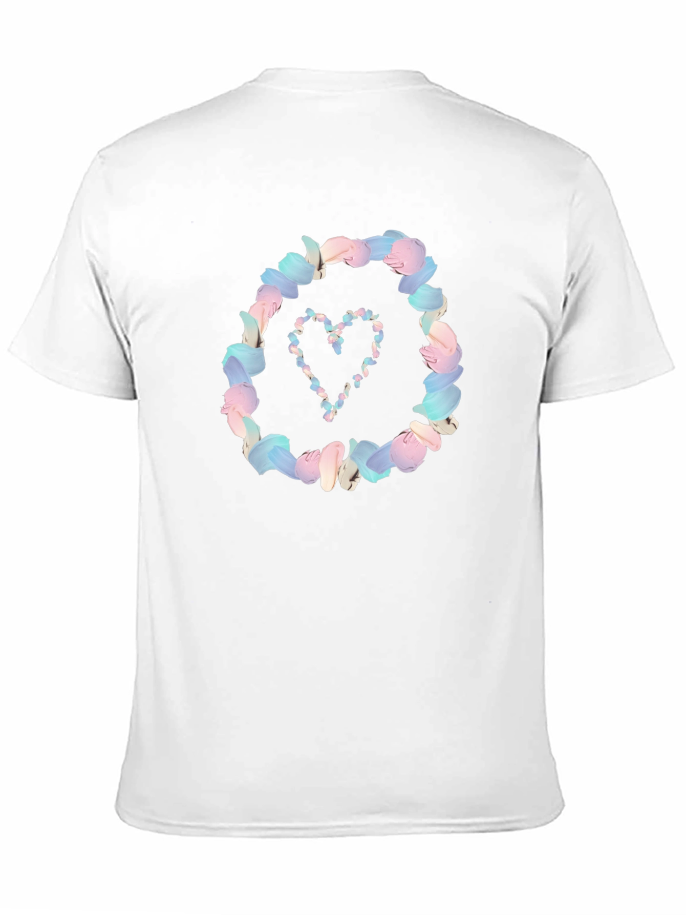 Black Floral Heart Graphic Black T-Shirt view 11